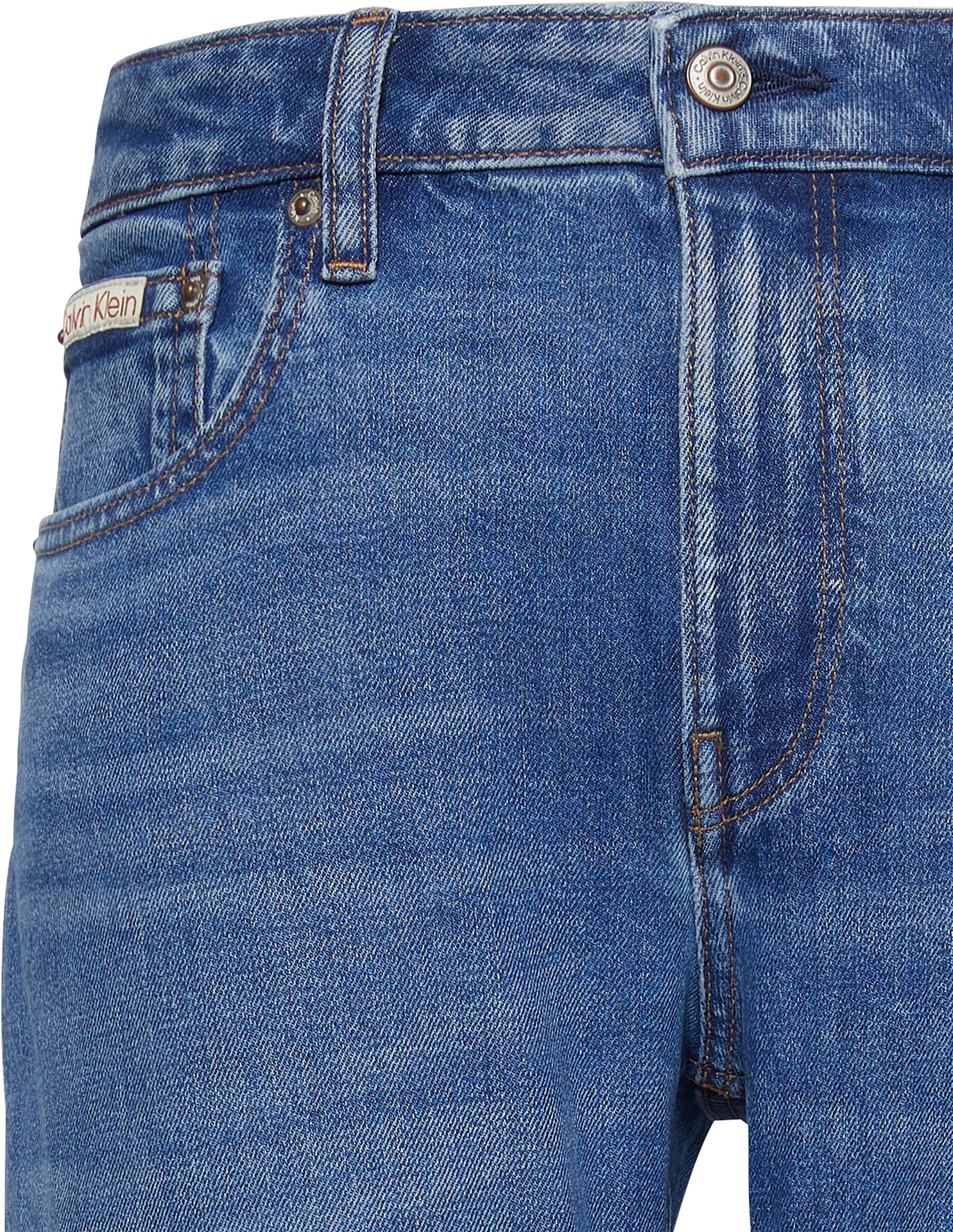 Calvin Klein Jeans Skinny-fit-Jeans »MID RISE SLIM«, Mit Gürtelschlaufen