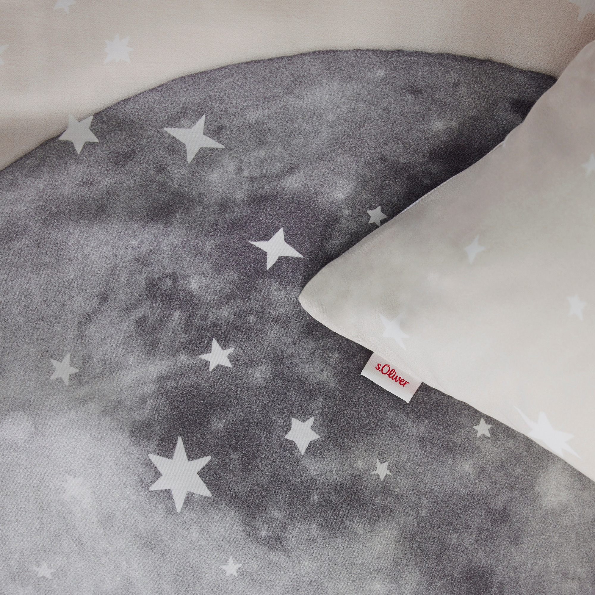 s.Oliver Kinderbettwäsche »Satinbettwäsche s.Oliver Junior Mond«, mit Sternenhimmel und Mond