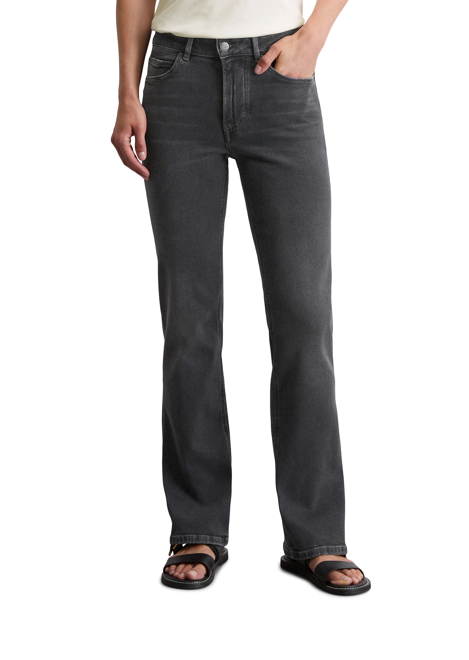Marc OPolo 5-Pocket-Jeans "KIRUNA", flared aus Organic-Cotton-Mix-Stretch günstig online kaufen