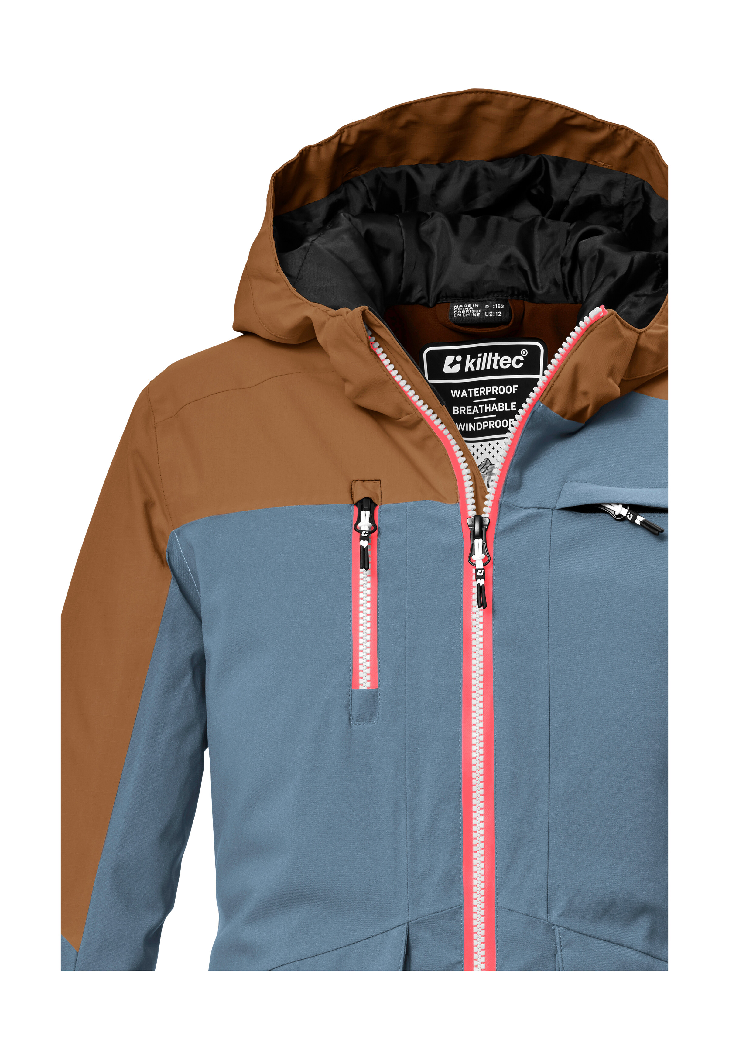 Thumbnail - Killtec Skijacke "KSW 340 GRLS SKI JCKT" Wasserdichte Mädchenjacke mit Kapuze, Schneefang und Stauraum