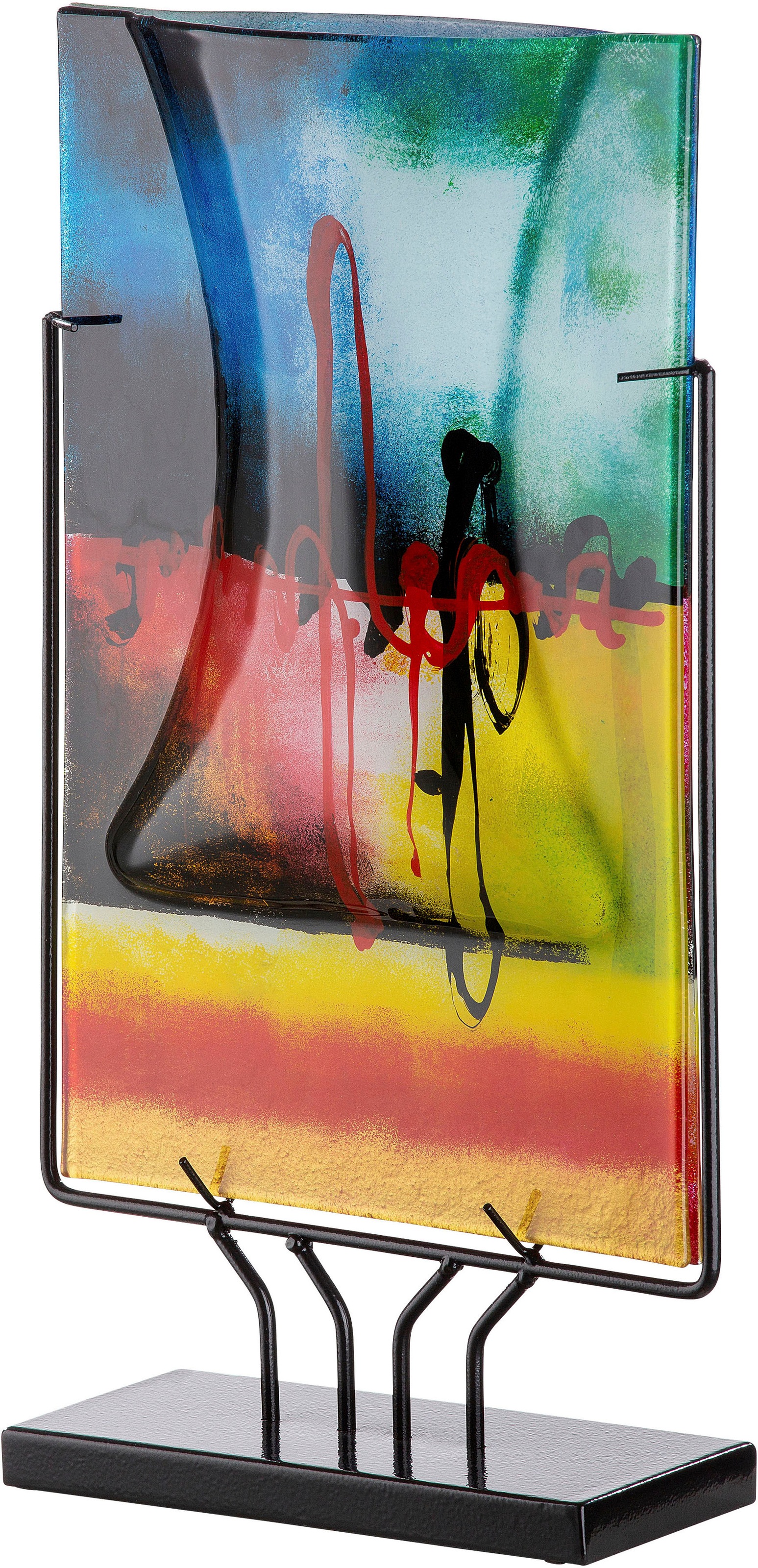 Casablanca by Gilde Dekovase »Mistral«, (1 St.), dekorative Vase aus Glas, Dekoobjekt