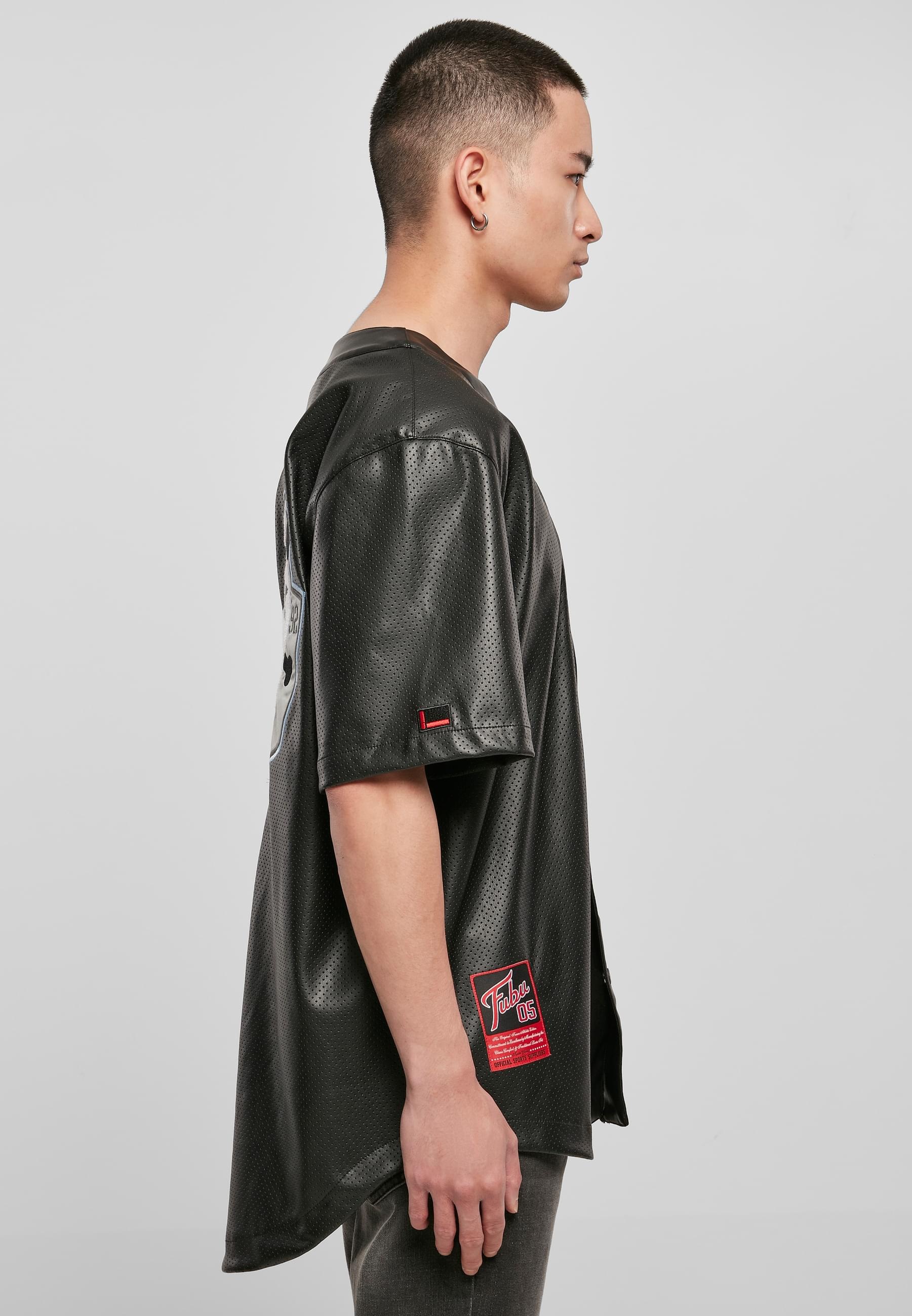 Fubu Langarmhemd »Fubu Herren College Leather Baseball Jersey«, (1 tlg.)