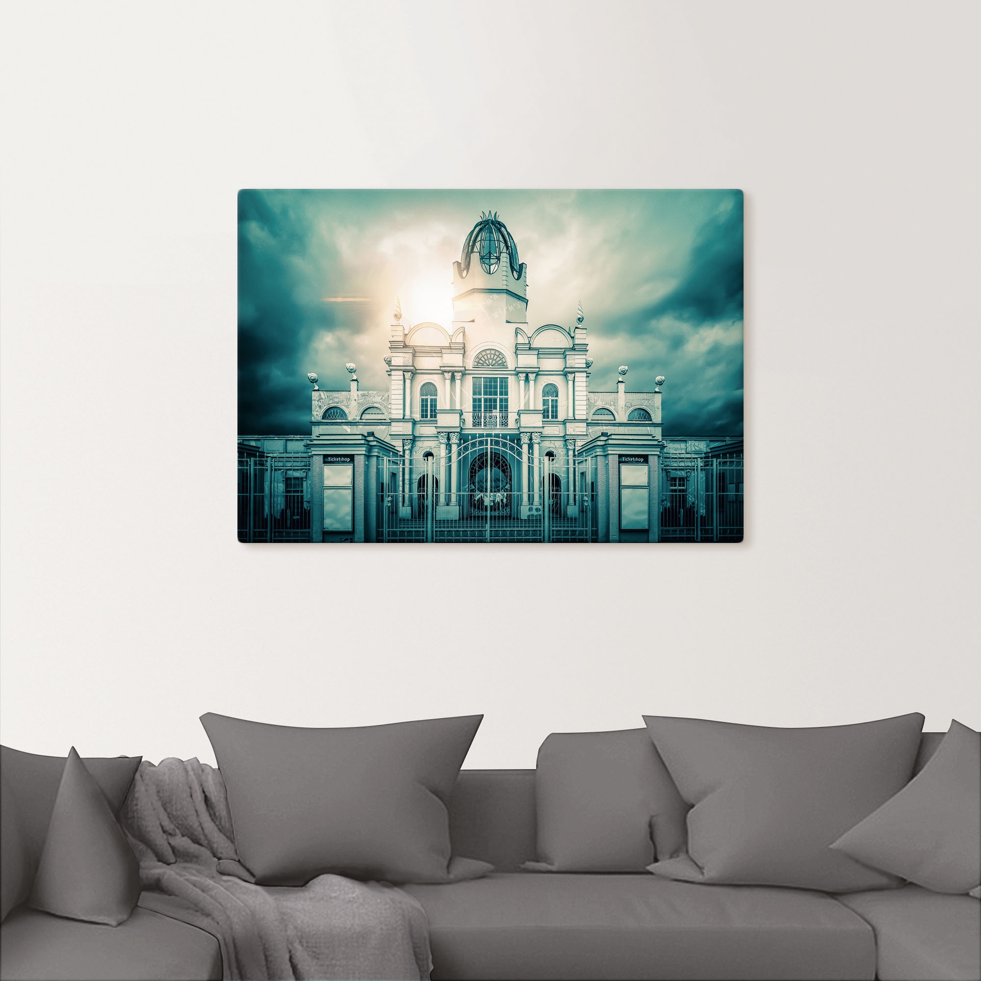 Artland Wandbild »Schloss vom Freizeitpark Belantis«, Gebäude, (1 St.), als Alubild, Leinwandbild, Wandaufkleber oder Poster in versch. Größen
