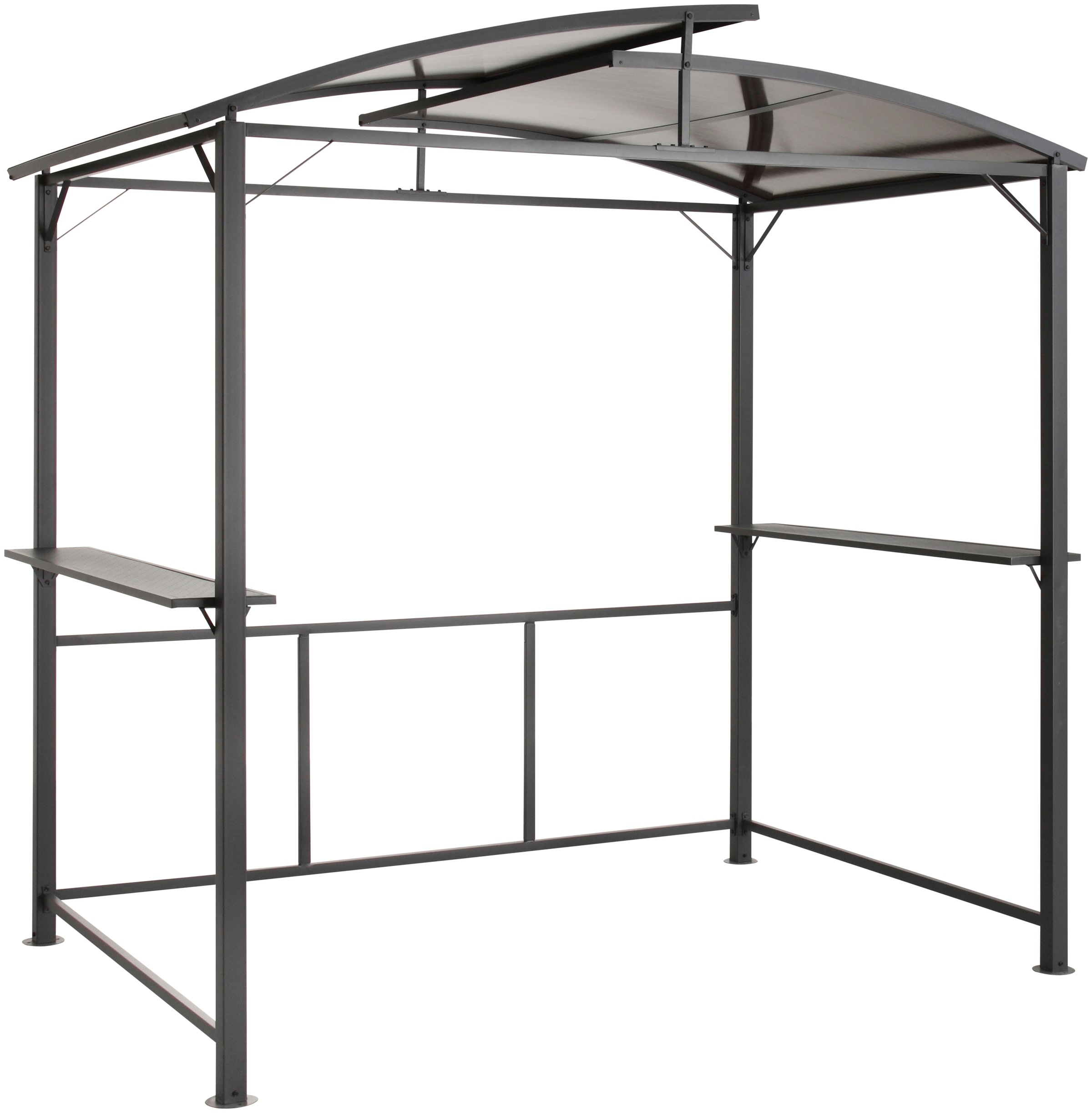 KONIFERA Grillpavillon "Roma" Außenmaße BxT: 245x150 cm, Stahlgestell, Poly günstig online kaufen