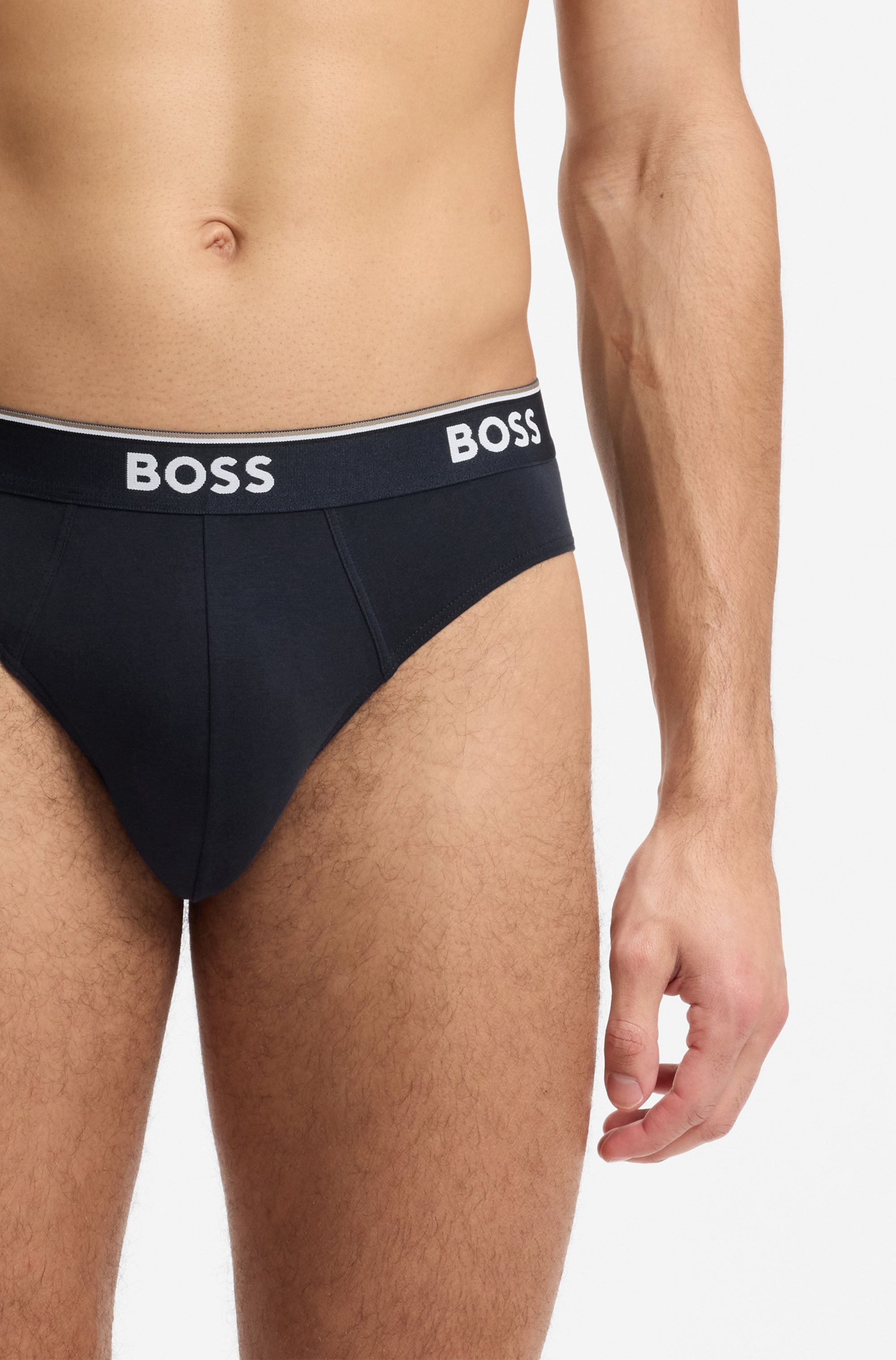 BOSS Slip aus elastischer Baumwolle, mittlere Bundhöhe