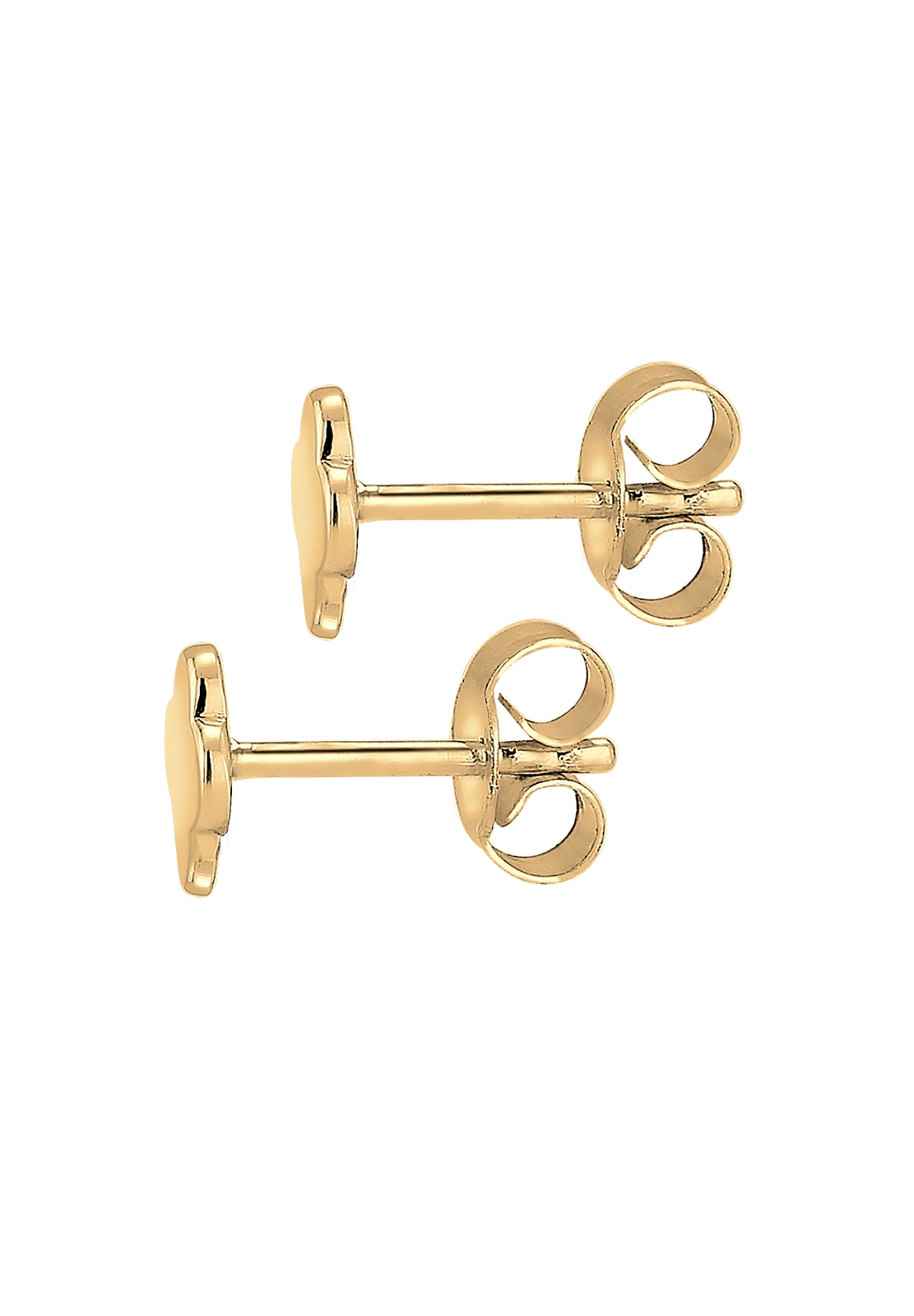Elli Premium Paar Ohrstecker »Ohrstecker Kleeblatt 585 Gelbgold«