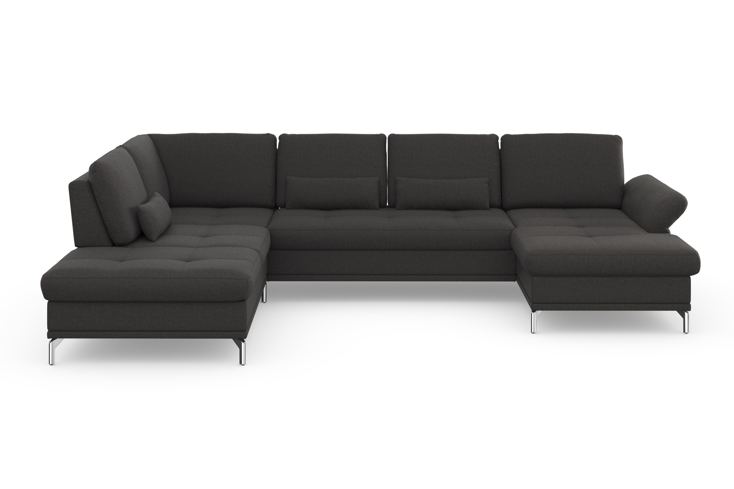 Home affaire Wohnlandschaft "Palm Beach U-Form" Federkern, mit Sitztiefenve günstig online kaufen