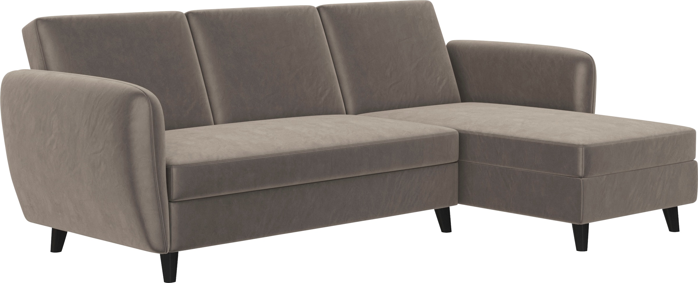 Dorel Home Ecksofa »Perry, L-Form,«, Rückenlehne, verschiedene Farbvarianten, Sitzhöhe 43 cm, Breite 219 cm