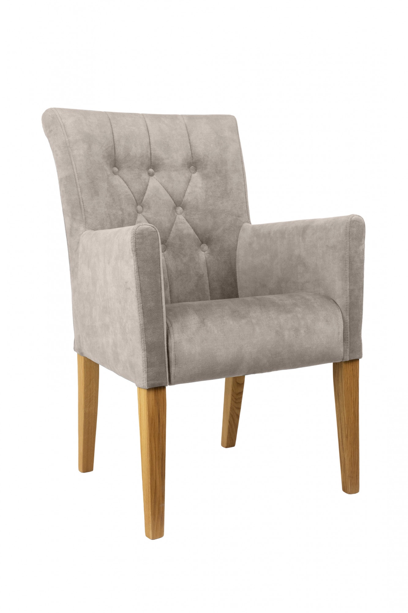 Home affaire Armlehnstuhl "Cortega Esszimmerstuhl mit Knopfheftung" () 1 St günstig online kaufen