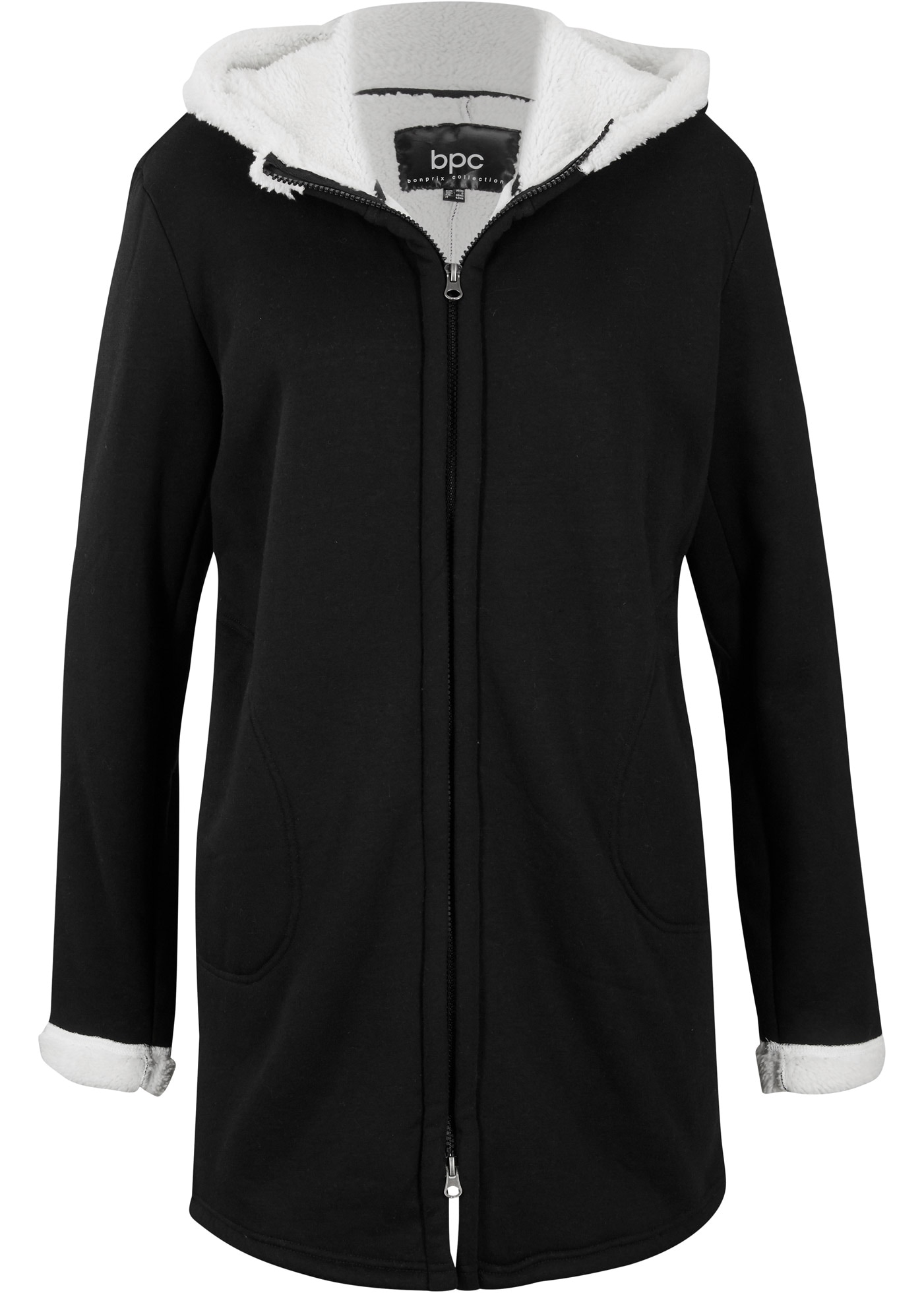bonprix Kapuzensweatjacke »Kapuzen-Sweatjacke mit Teddyfell« Kapuzen-Sweatjacke mit Teddyfell