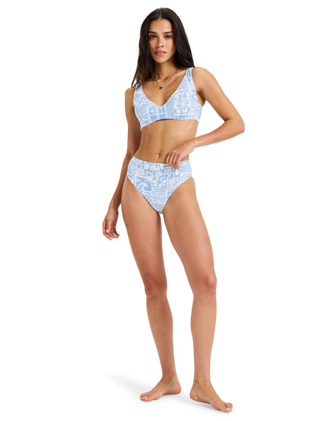 Roxy Bikini-Hose »Flowers Wave Mid Waist Mod«