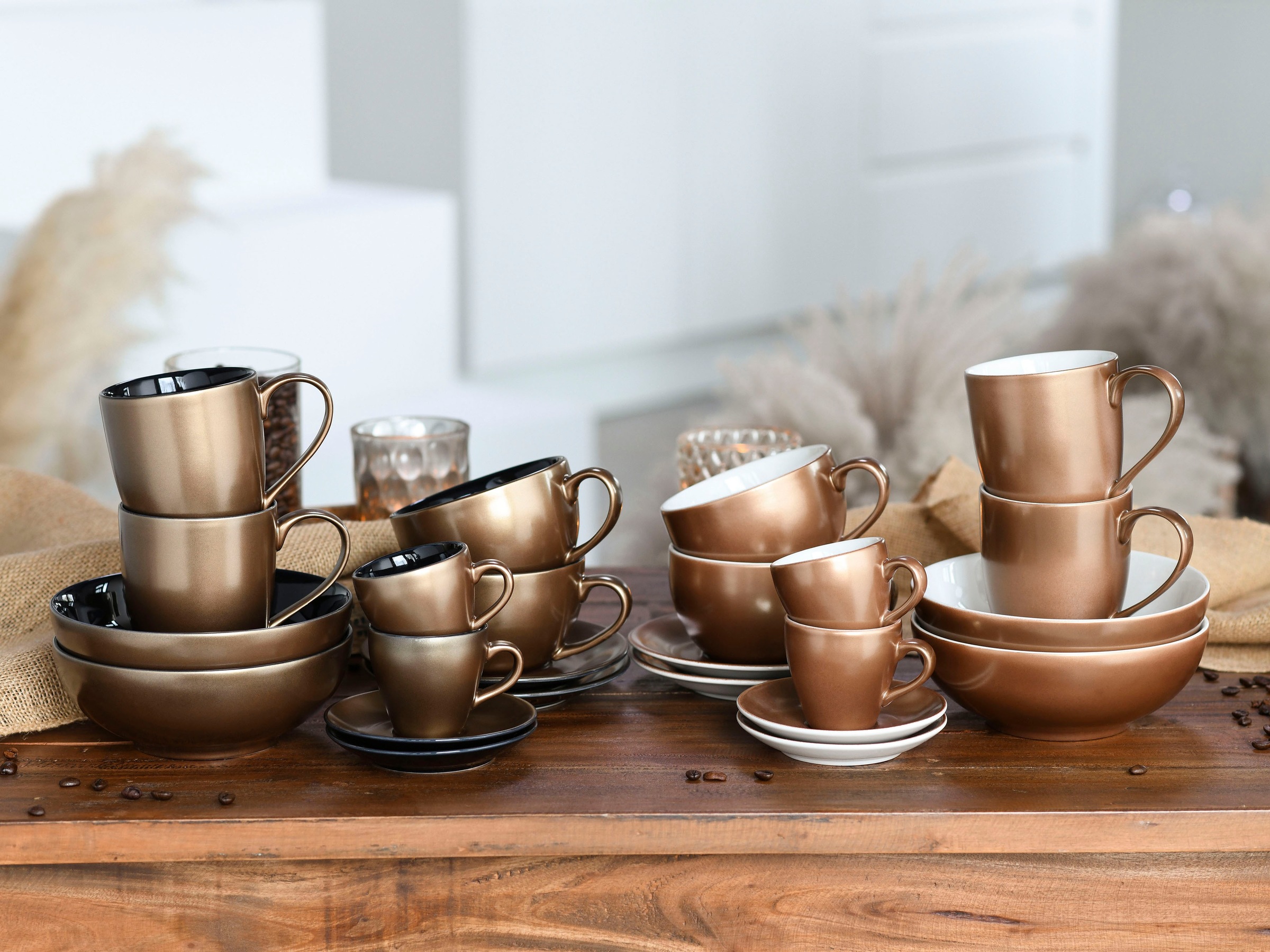 CreaTable Becher »Golden Days«, 2-teiliges Set