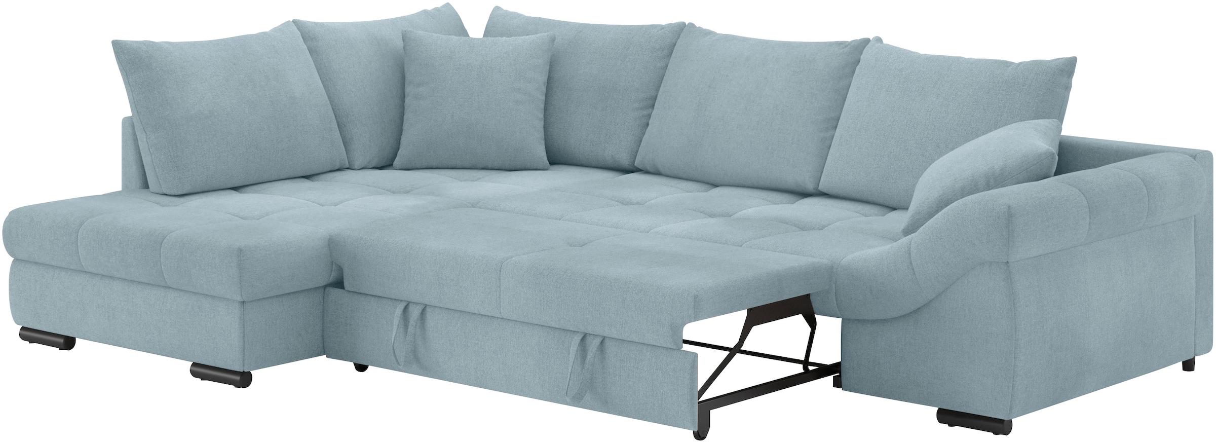 Mr. Couch Ecksofa »Allegro, L-Form«, mit Hochschläfer-Bettauszug, wahlweise mit Kaltschaum