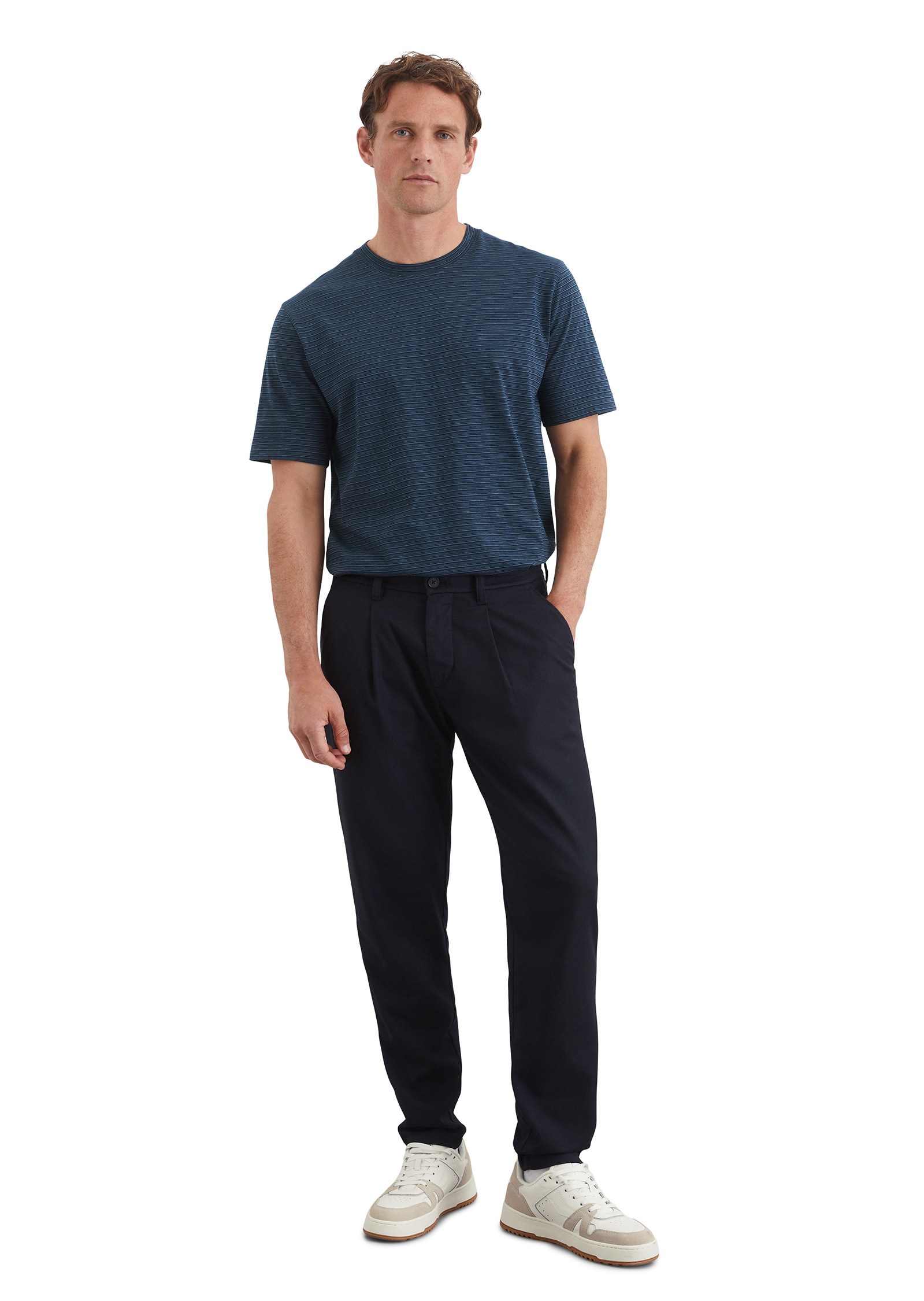 Marc O'Polo T-Shirt »aus gestreiftem Single-Slub-Jersey«