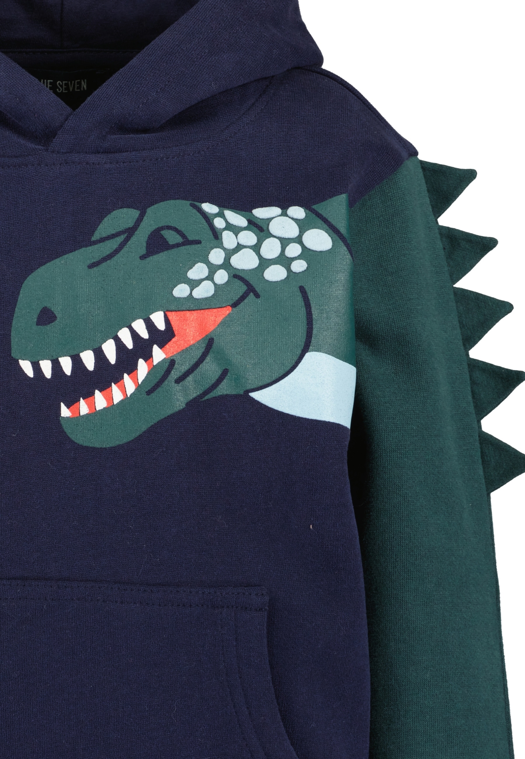 Blue Seven Kapuzensweatshirt, mit extra großem Dino-Motiv