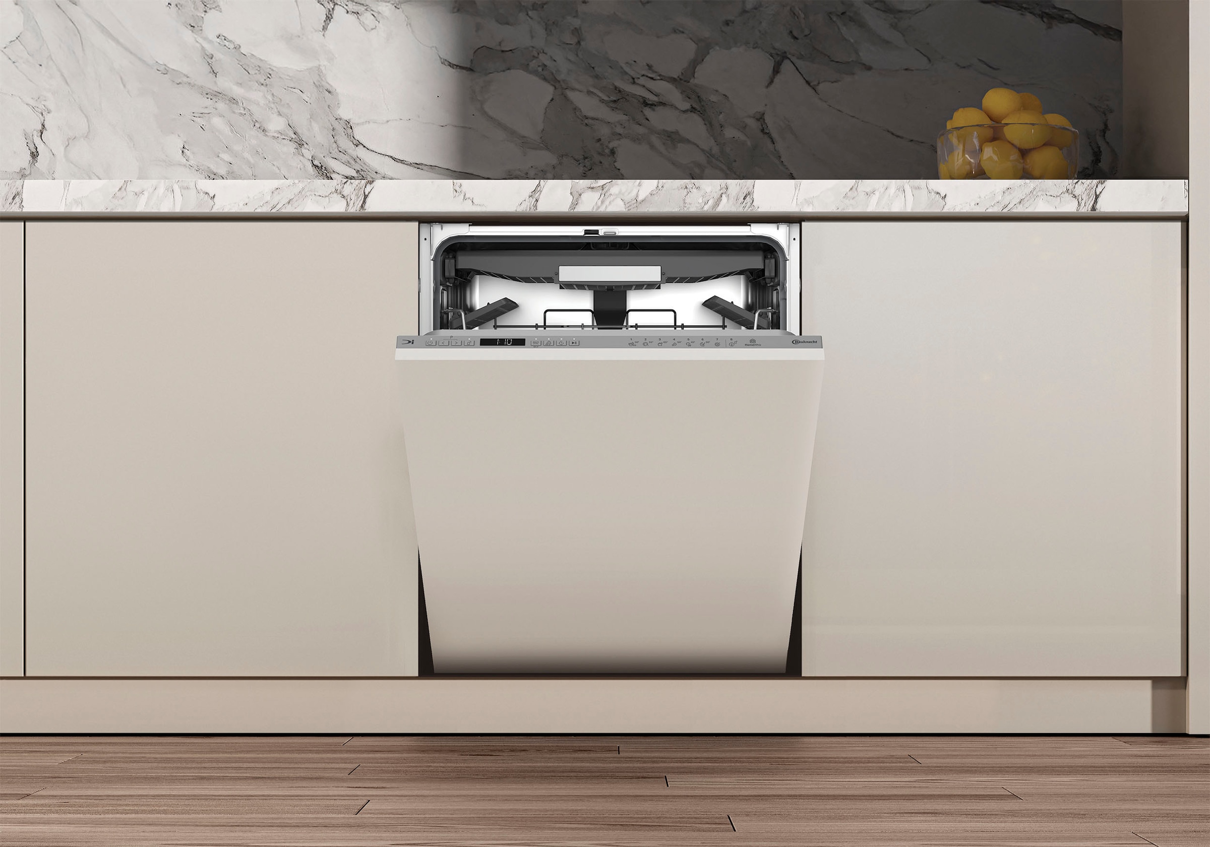 BAUKNECHT vollintegrierbarer Geschirrspüler »OBIC Ecosilent2 8650« 8,9 l 14 tlg. Maßgedecke ActiveDry – automatische Türöffnung, 2+2 Herstellergarantie