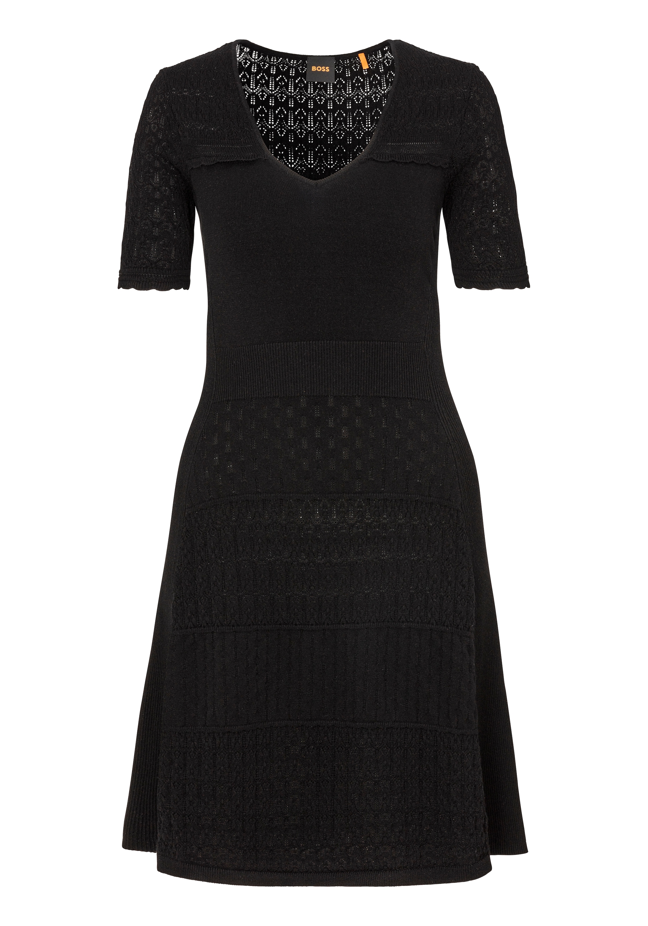 BOSS ORANGE Strickkleid "C Fuart", mit BOSS Logo-Charm günstig online kaufen