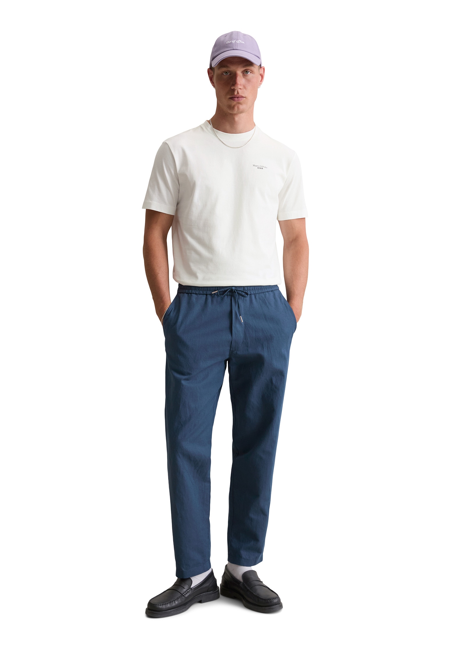 Marc O'Polo DENIM Chinohose »aus Leinen und Bio-Baumwolle«