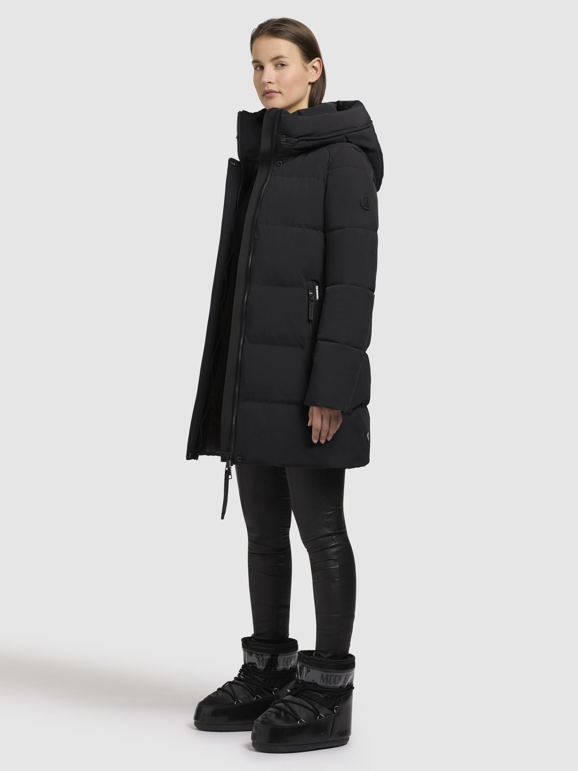 khujo Steppjacke »Lola-YM«, mit Kapuze, warme Winterjacke mit großzügiger Kapuze
