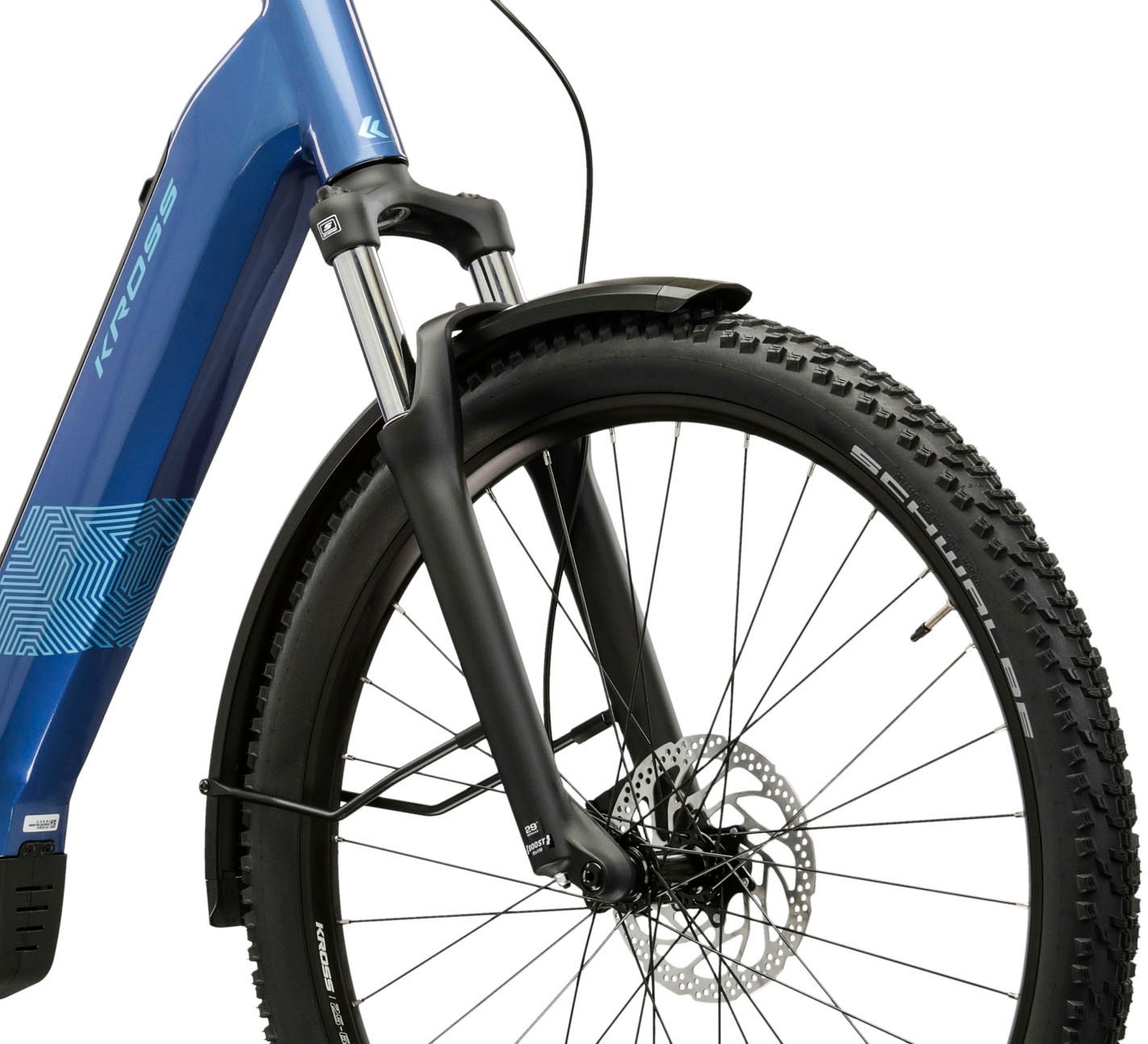 Kross »Influx Hybrid SUV 2.0 16,7Ah / BOSCH 600 Wh 29" blau 9 Gänge 2026« 9 Gang Shimano CUES U4000 Schaltwerk Kettenschaltung Mittelmotor 250 W BOSCH PERFORMANCE LINE PX Mittelmotor