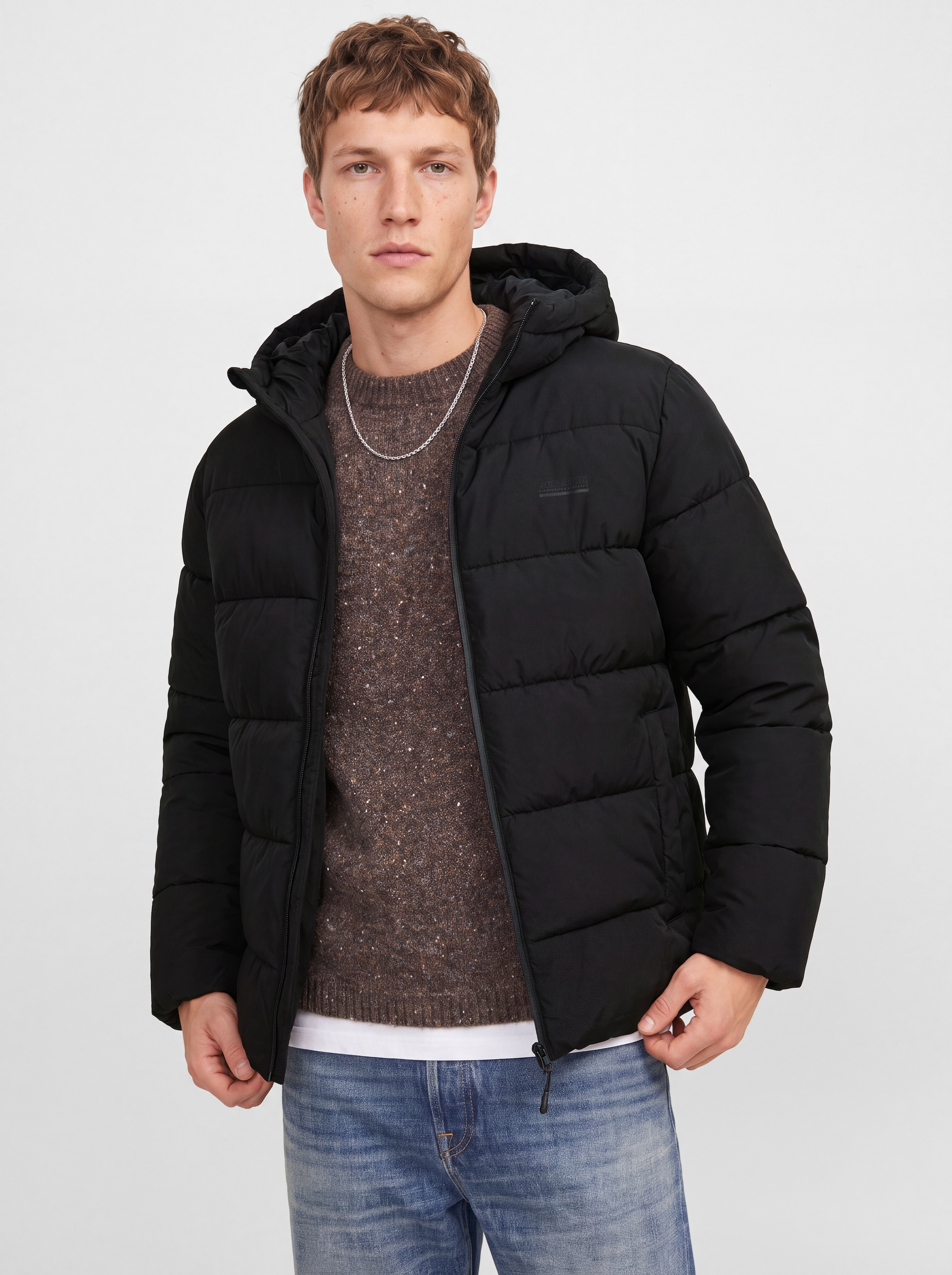Jack & Jones Steppjacke »JJEFREDDIE PUFFER HOOD« mit Kapuze Kunstfaser, regular fit
