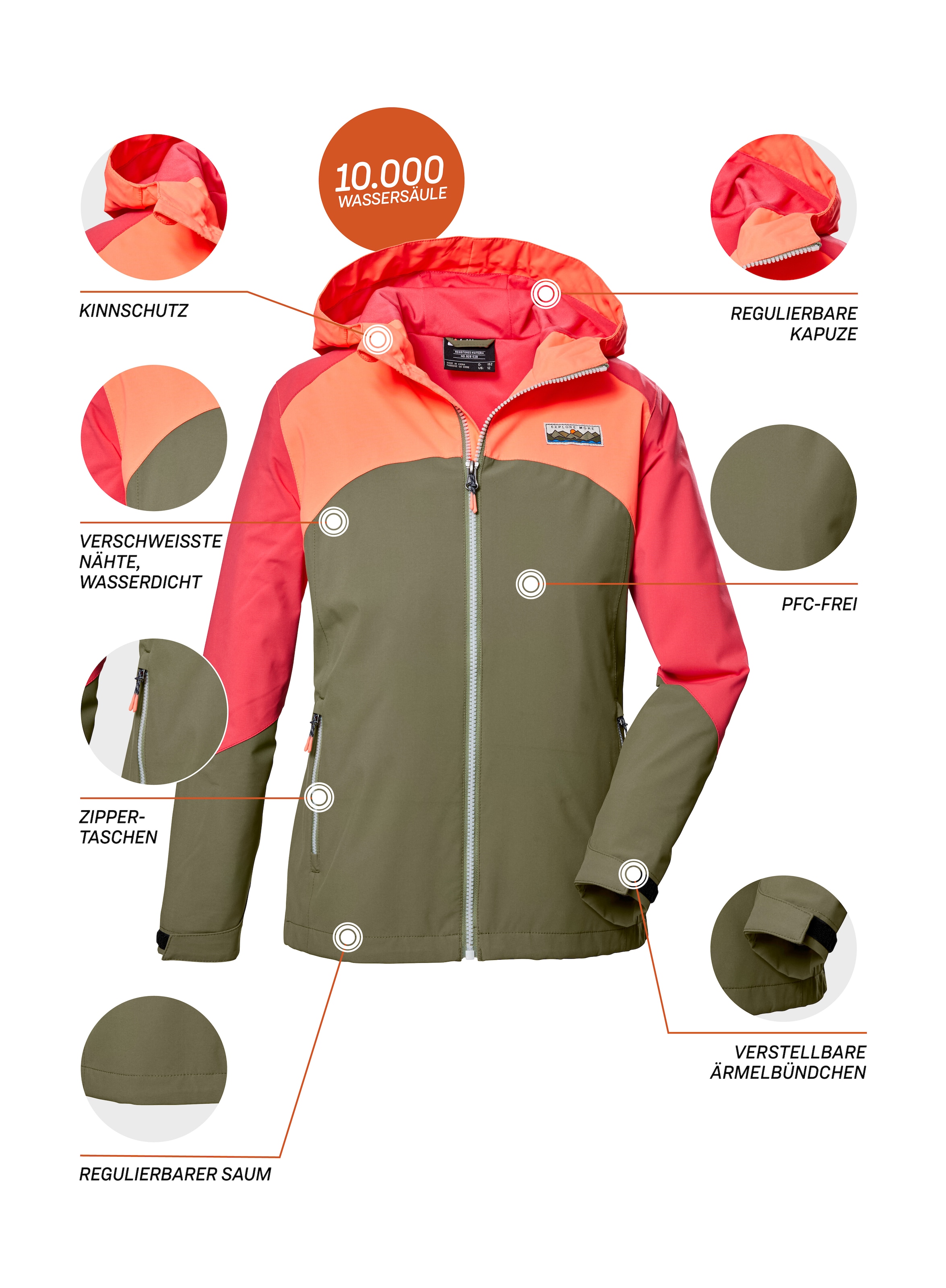 Killtec Outdoorjacke »KOS 335 GRLS JCKT«