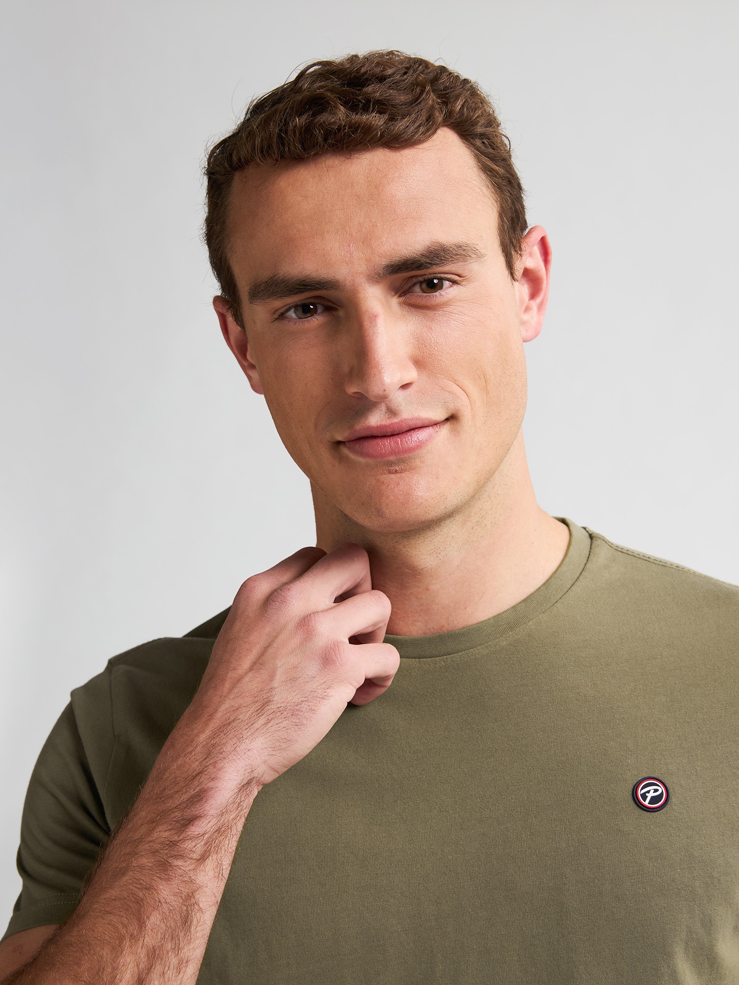 Thumbnail - Petrol Industries Rundhalsshirt mit Logo Stickerei