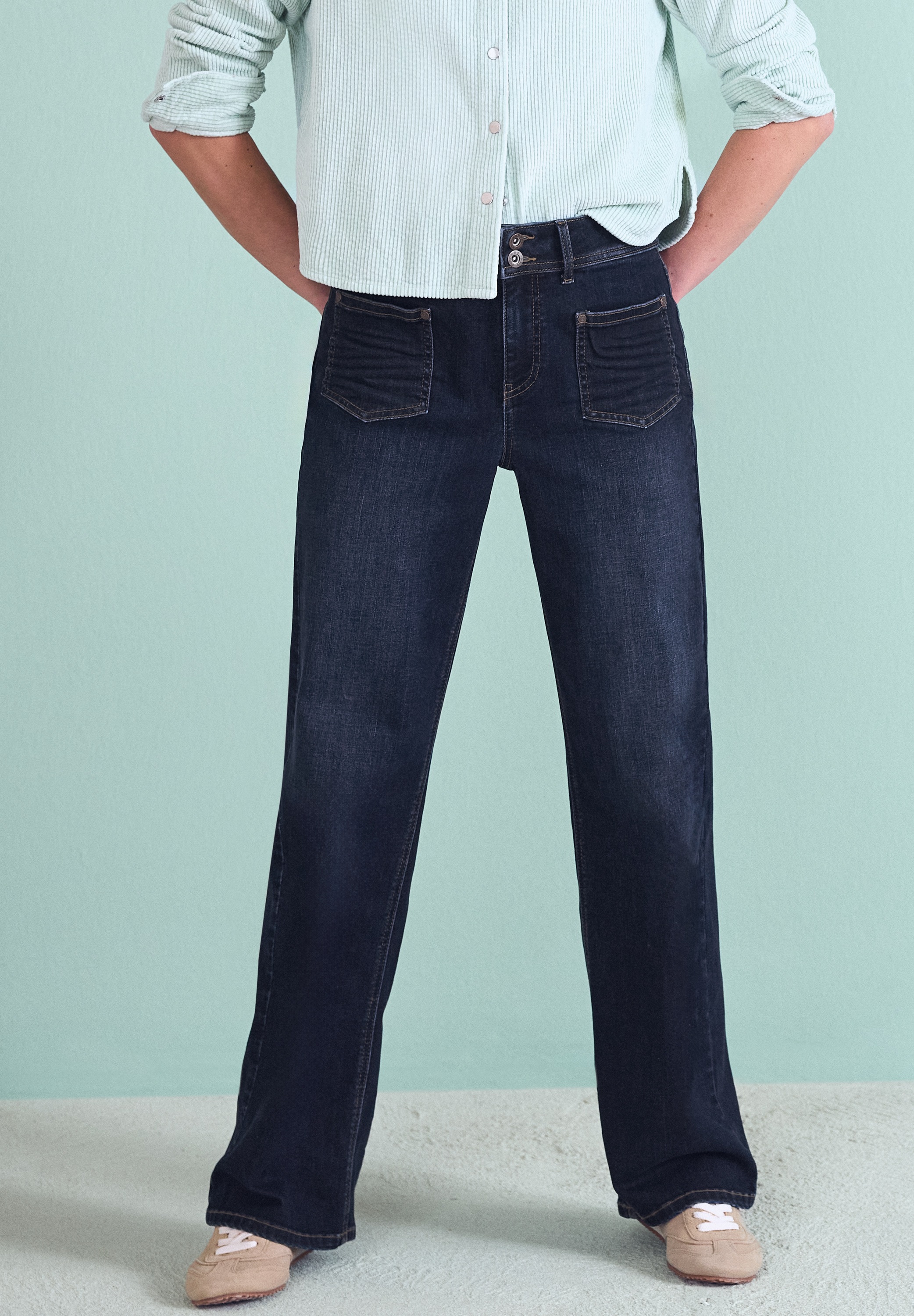 STREET ONE Loose-fit-Jeans High Waist