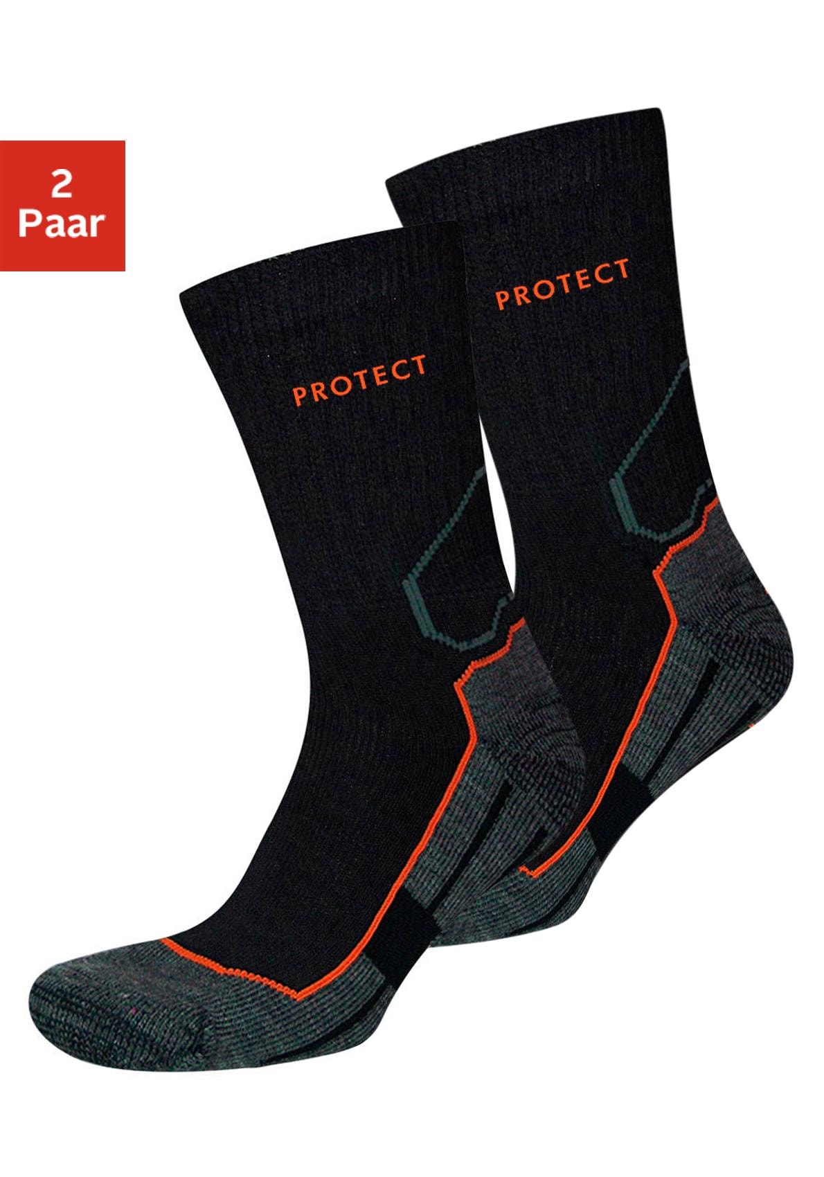 H.I.S Arbeitssocken "Funktionssocken Wandersocken, Herren Socken" Packung, 2 Stk. tlg. für optimalen Schutz in Arbeitsschuhen