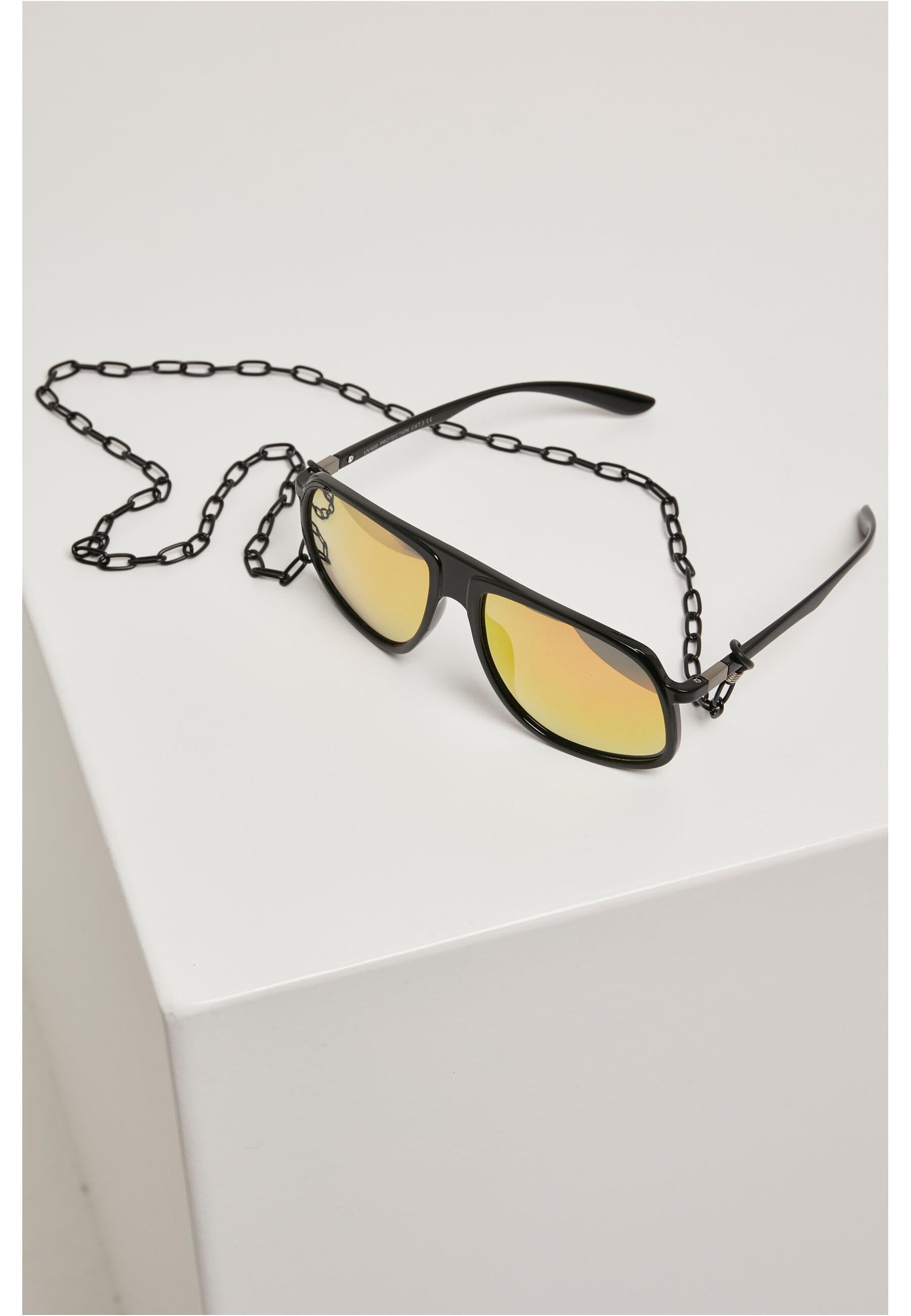 URBAN CLASSICS Sonnenbrille "Urban Classics Unisex 107 Chain Sunglasses Retro"