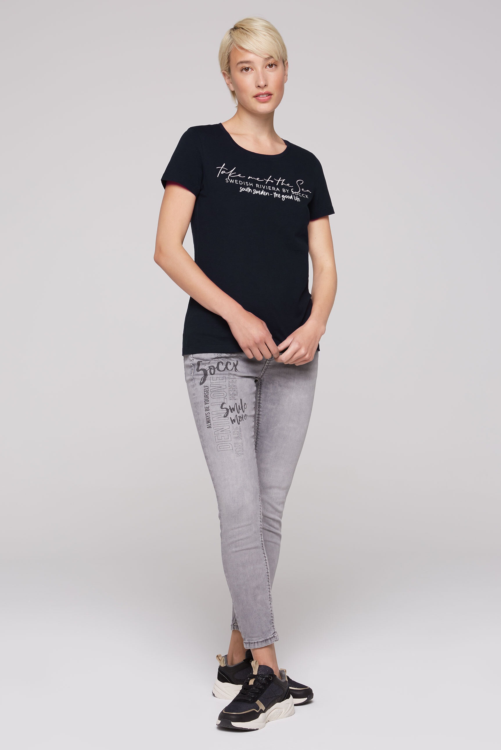 SOCCX Rundhalsshirt aus Baumwolle