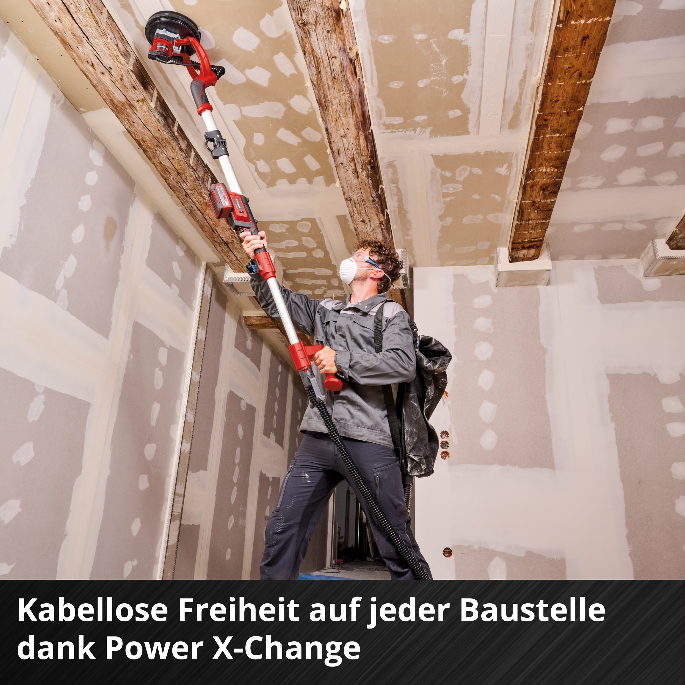 Einhell Trockenbauschleifer »TP-DW 18/225 Li - Solo«, (7 tlg.), inkl. Koffer für universelle Aufbewahrung von Werkzeug und Zubehör