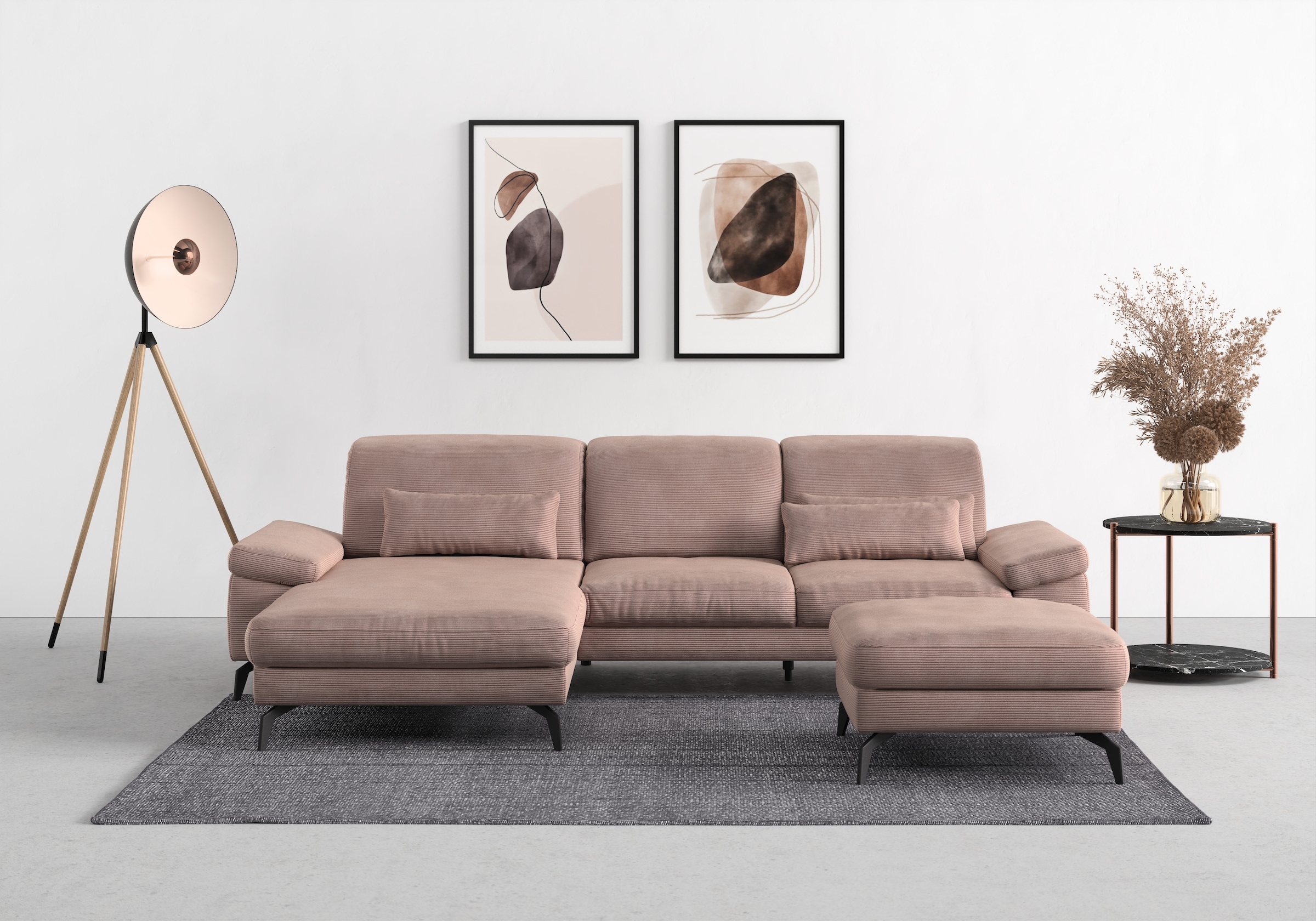 sit&more Ecksofa "Cabana L-Form", Recamiere, wahlweise mit Sitztiefen-, Arm günstig online kaufen