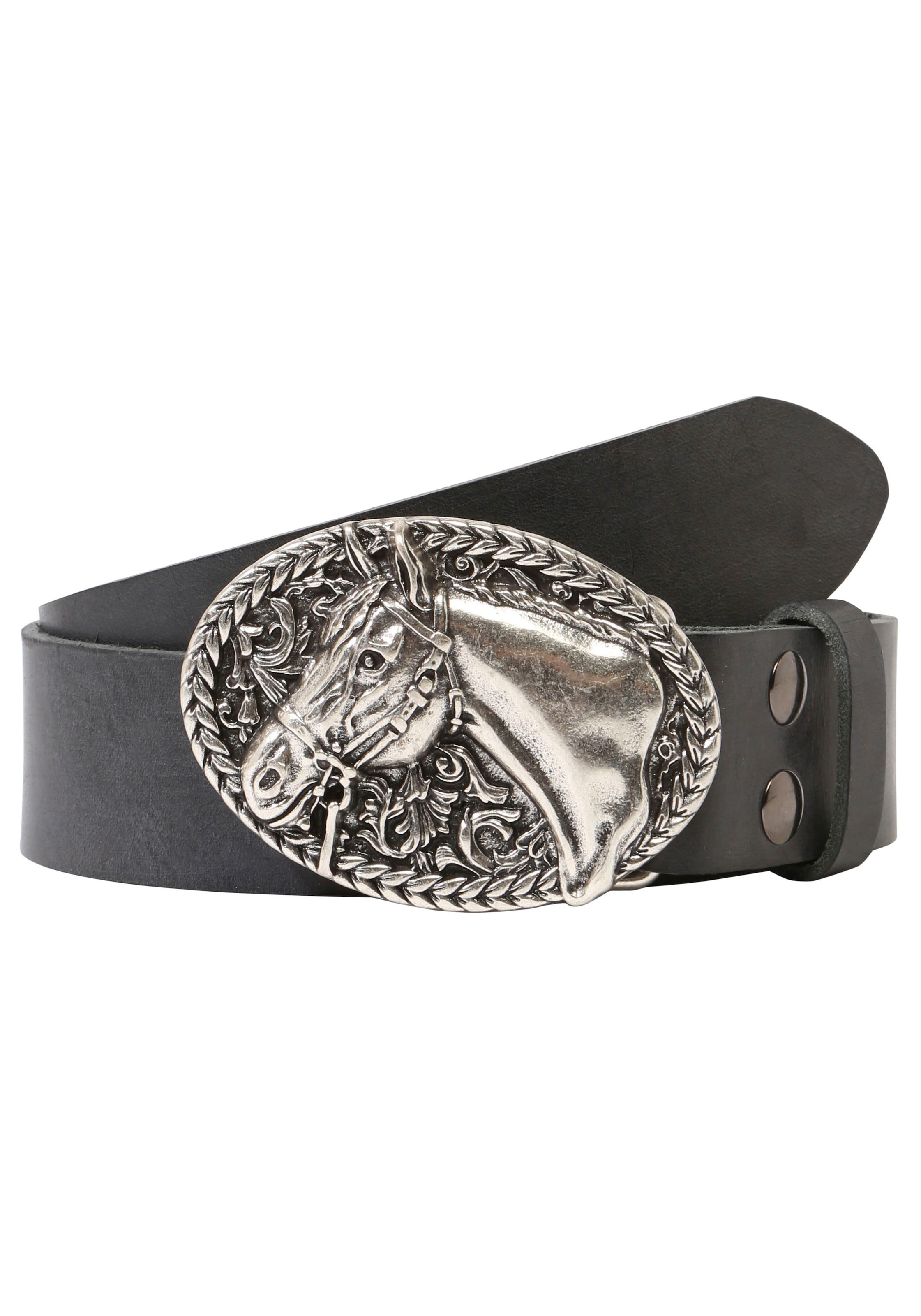 Rettungsring Gürtel Ledergürtel mit austauschbarer Schließe "Pferdekopf Ova günstig online kaufen