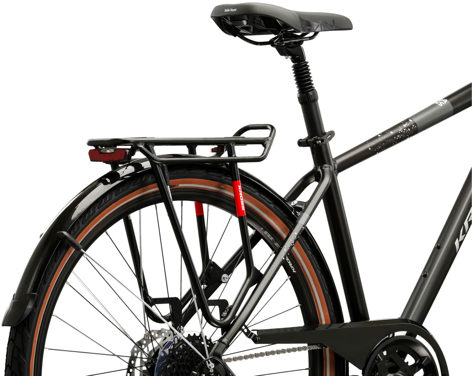 Kross Trekkingrad »KROSS Trekkingrad 28" Trans 5.0 ULT.RA  schwarz 18 Gänge« 18 Gang Shimano CUES U3020 Schaltwerk Kettenschaltung