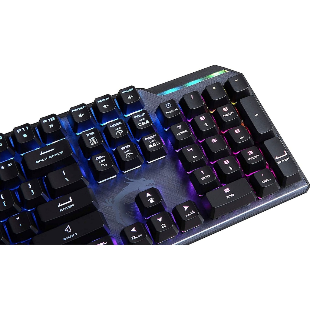 MSI Gaming-Tastatur »Vigor GK50 Elite Box White«, (Gaming-Modus-USB-Anschluss-Ziffernblock)