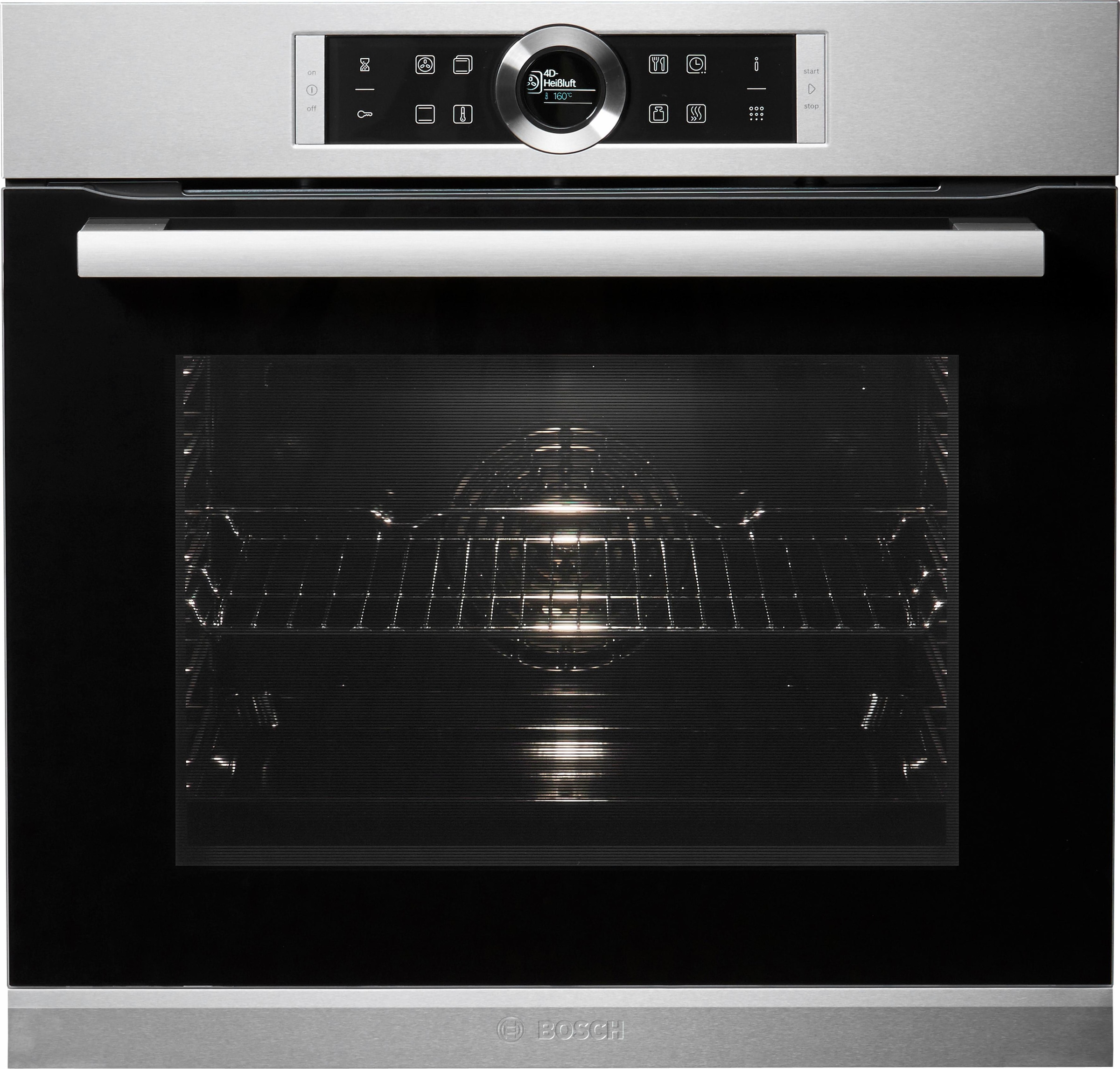 BOSCH Pyrolyse Backofen »HBG675BS1«, Serie 8, HBG675BS1, mit Teleskopauszug nachrüstbar, Pyrolyse-Selbstreinigung, mit AutoPilot