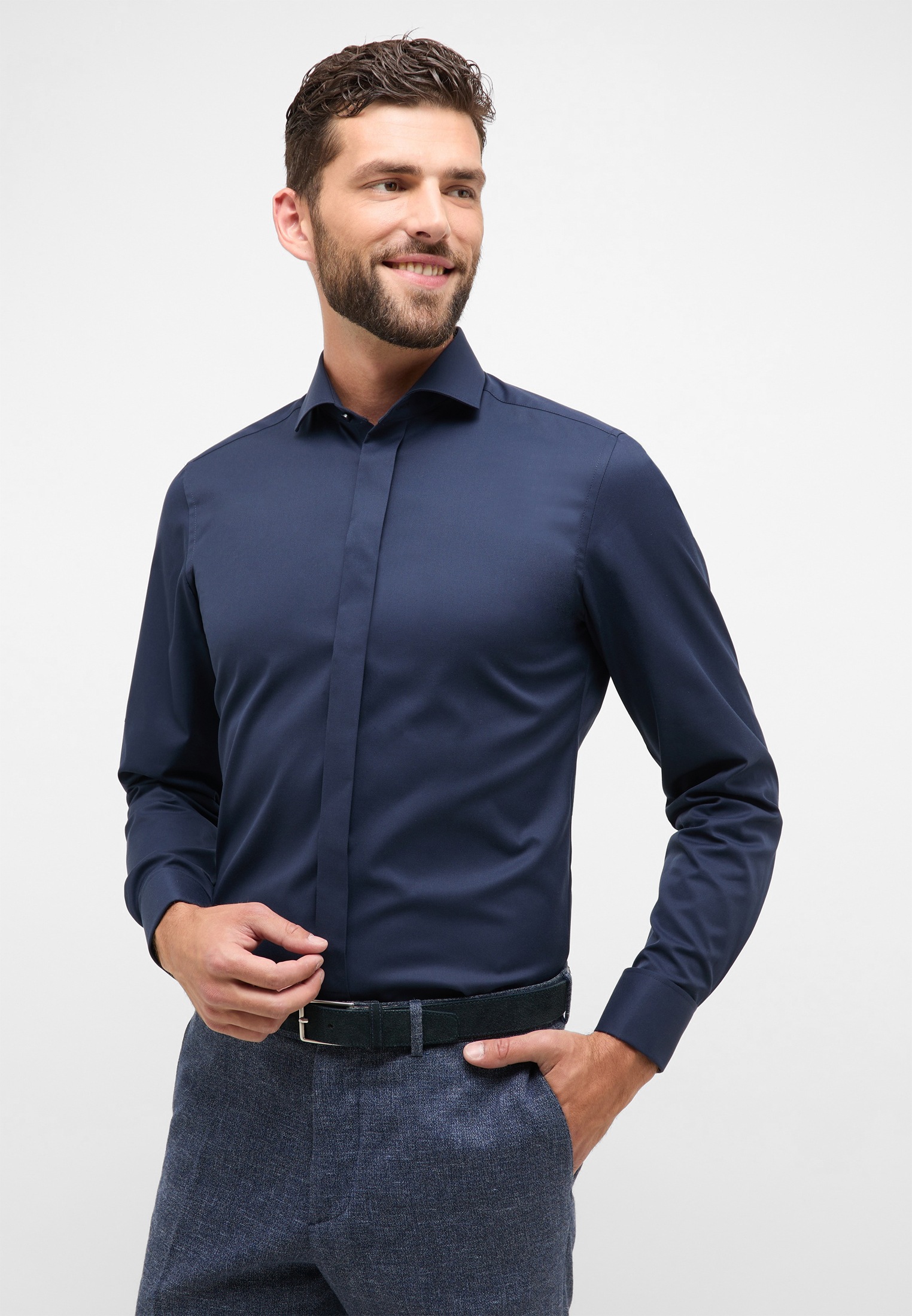 Eterna Langarmhemd »SLIM FIT«, NON IRON (bügelfrei)
