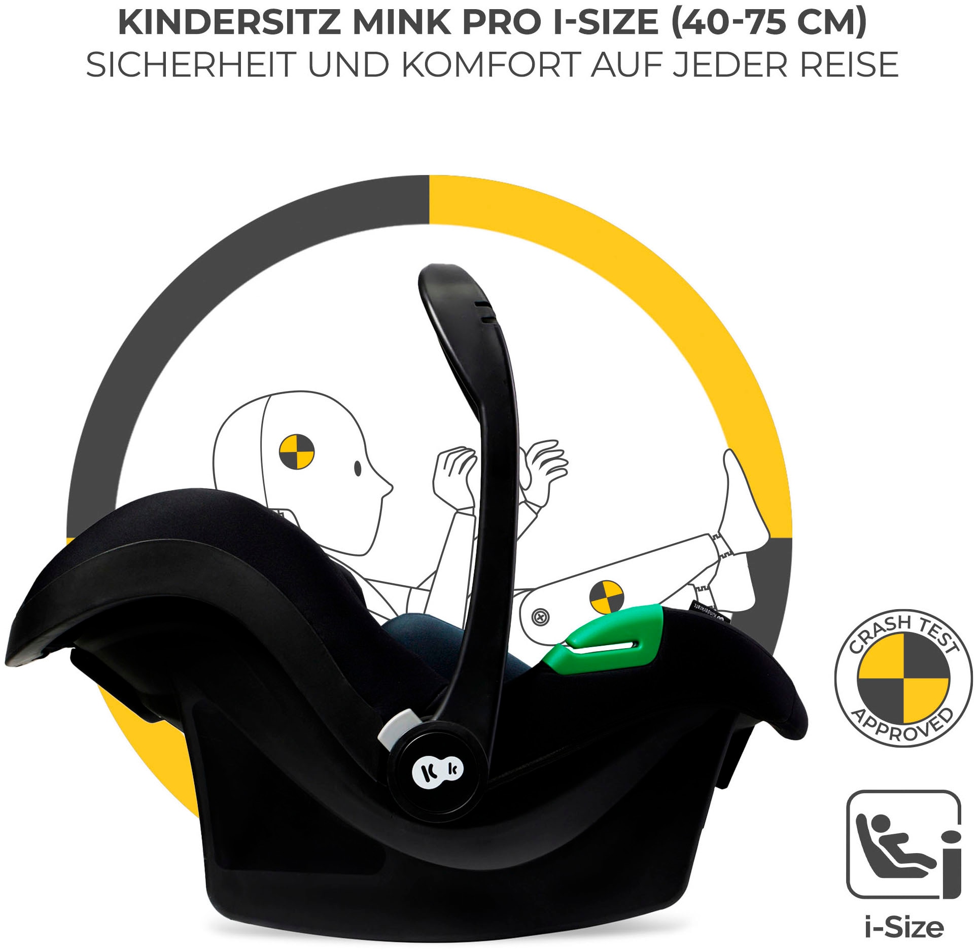 Kinderkraft Kombi-Kinderwagen »MOOV 2 4in1 EVA« 27 kg mit EVA-Rädern
