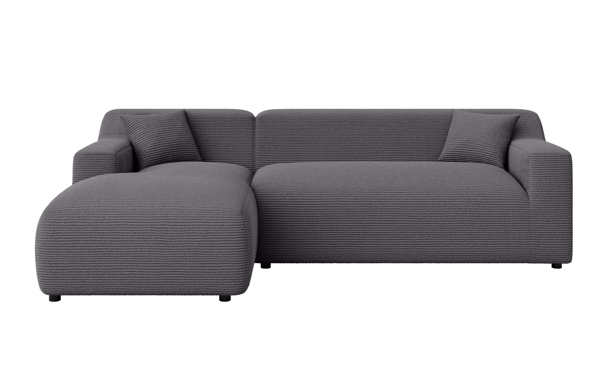 Home affaire Ecksofa »LILLIANA Designsofa, L-Form mit Recamiere rechts/links bestellbar«, L-Form mit Wellenunterfederung, Maße B/T/H: 256/160/76 cm