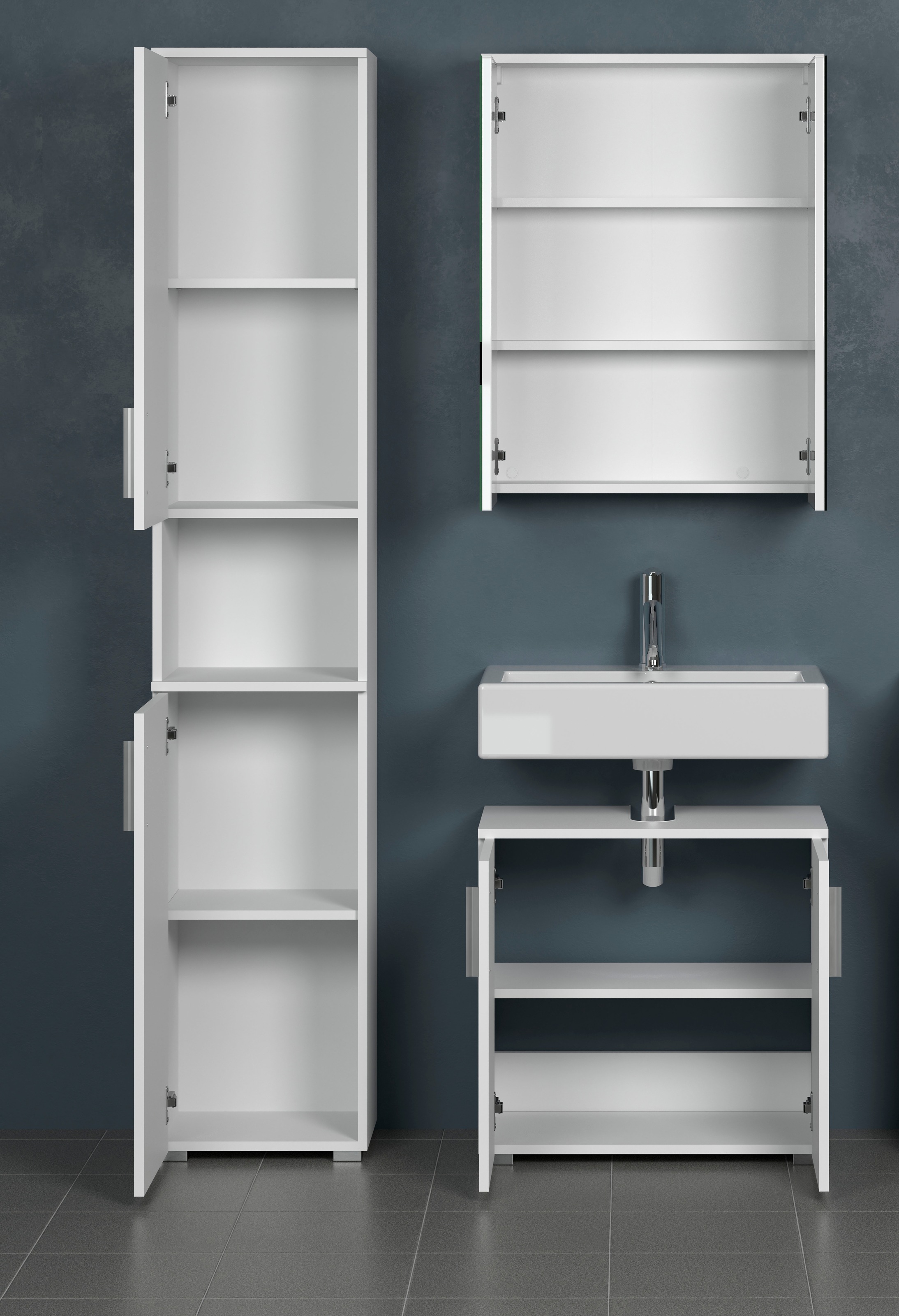 welltime Badezimmer-Set "Prag" Set, 3 Stk. tlg. günstig online kaufen