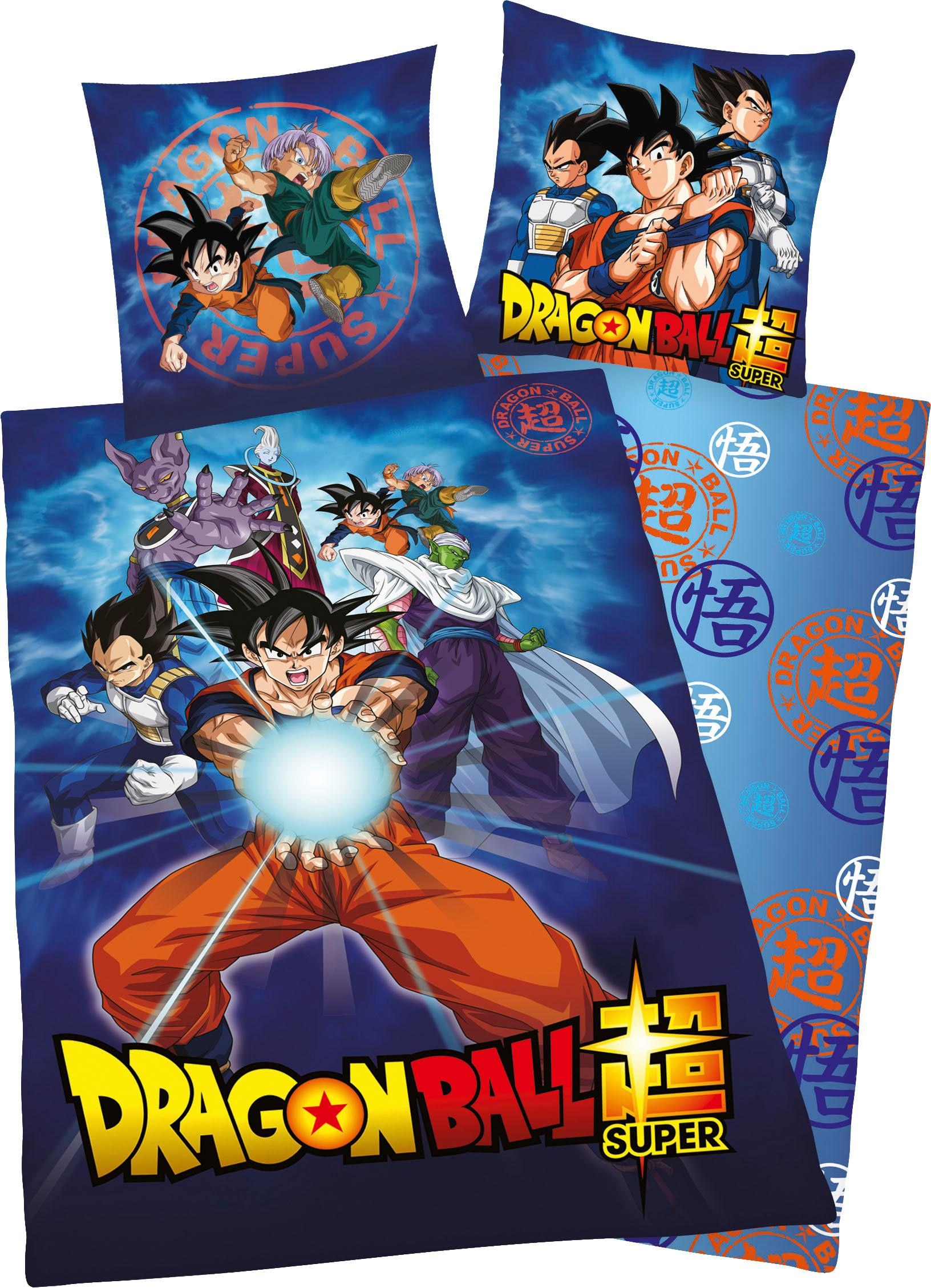 Kinderbettwäsche "Dragonball", (2 tlg.), mit Dragonball Motiv