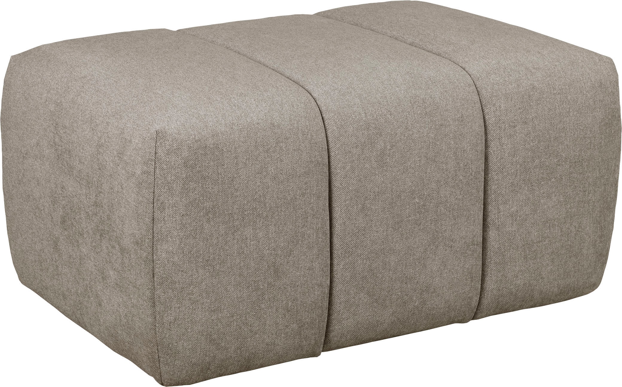 Home affaire Polsterhocker "LYOTH Sitzhocker mit Steppung, Maße B/T/H: 76/76/41 cm" passend zur Serie, hoher Sitzkomfort und modernes Design