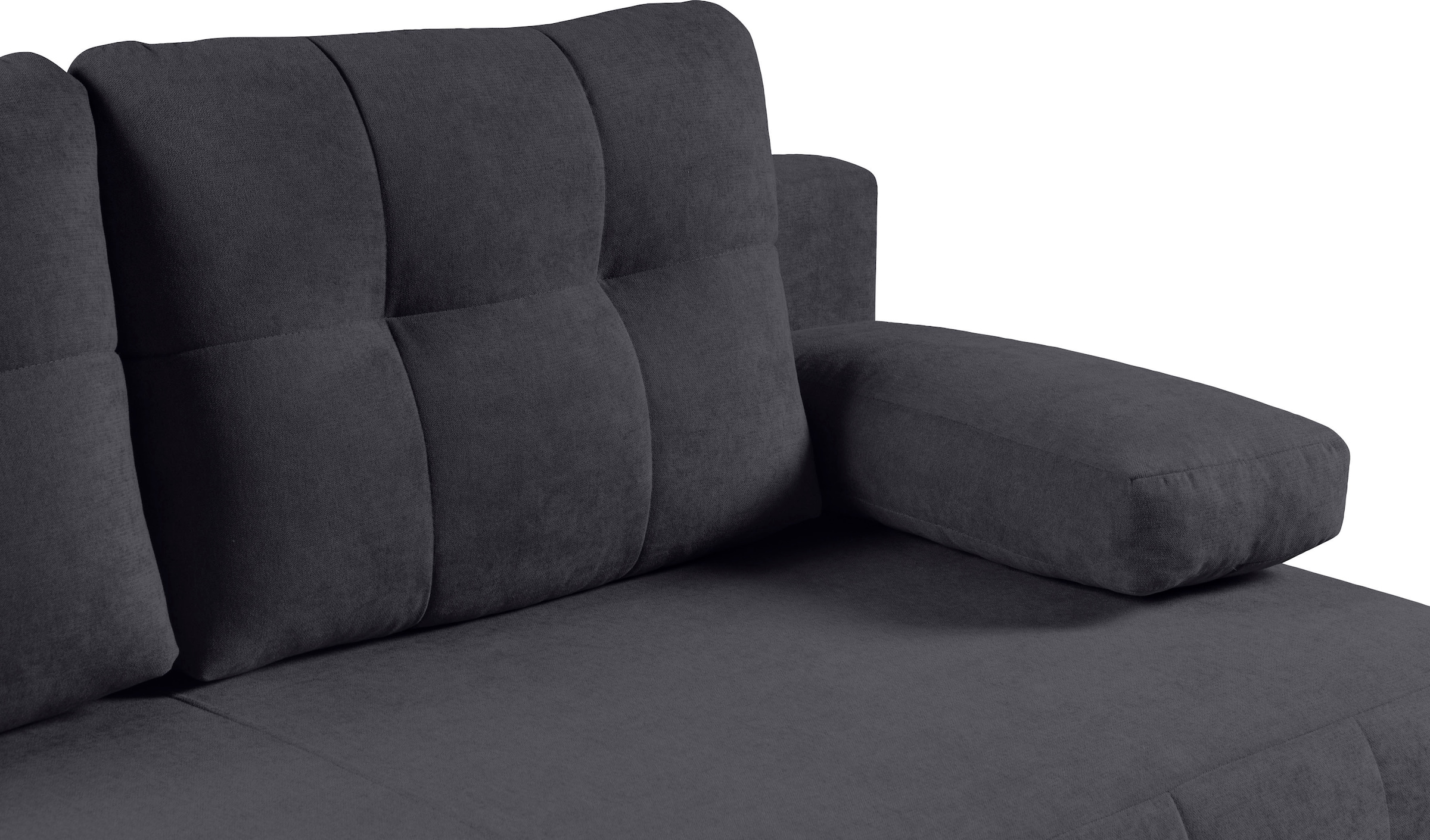 WERK2 Schlafsofa »Indigo Big-Sofa, Schlafsofa, Bettkasten, Luxus Microfaser, Federkern« Luxus-Microfaser weich, Schlaffunktion, Bettkasten