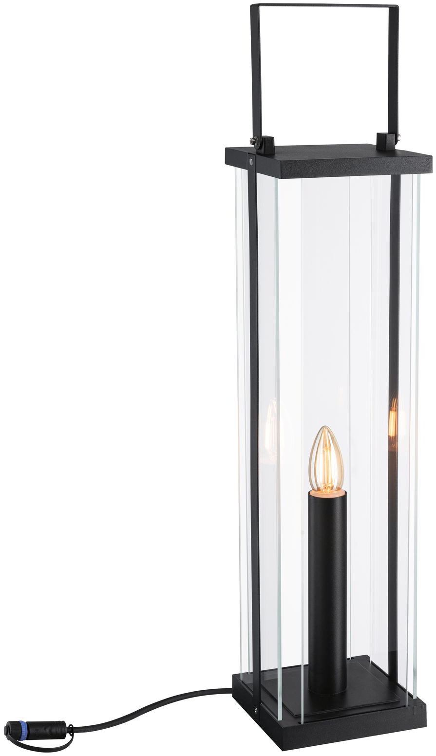 Paulmann LED Gartenleuchte »Plug&Shine«, 1 flammig-flammig, E14, IP44 24V 56cm E14 1900K Anthrazit