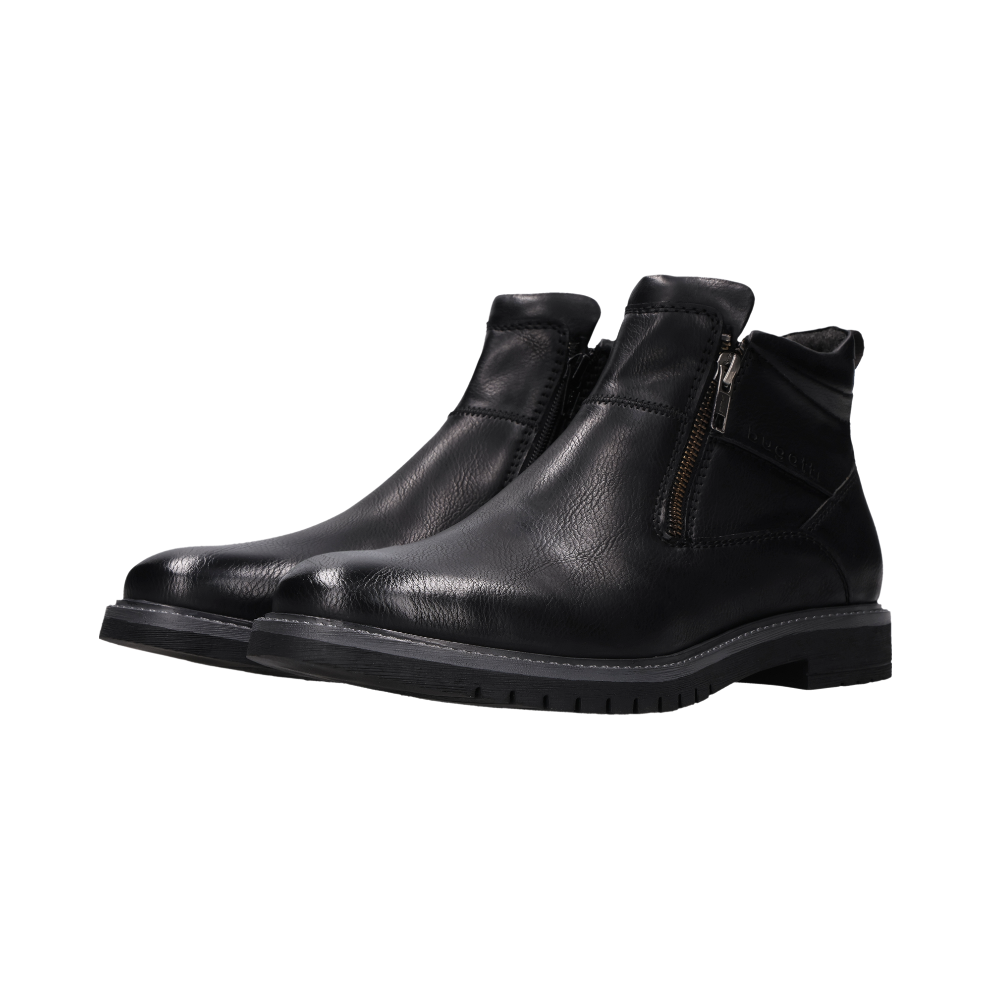 bugatti Stiefelette Klassik-Boots mit zwei Reißverschlüssen