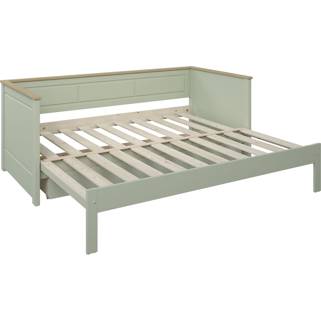 Lüttenhütt Funktionsbett »" ERIK " BESTSELLER! Zertifiziertes Massivholz«, Daybed, zweiter Schlafplatz ausziehbar, Schublade optional