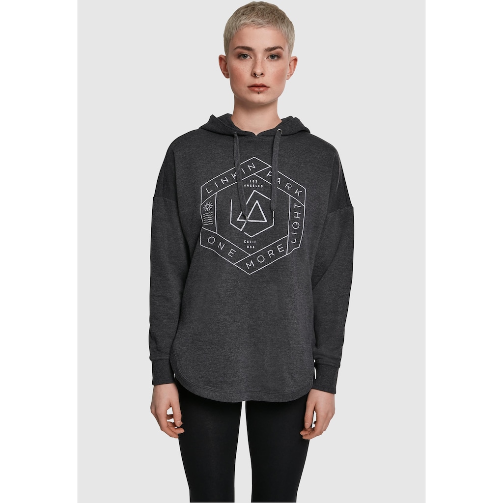 Merchcode Kapuzenpullover »Damen Ladies Linkin Park OML Oversize Hoody«, (1 tlg.)