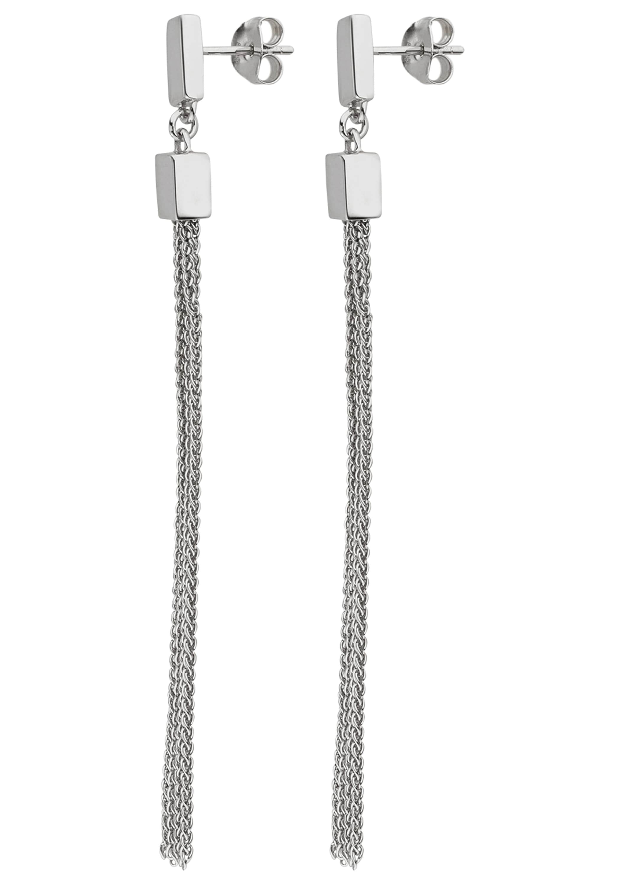 JOBO Paar Ohrhänger mit Ketten 925 Silber