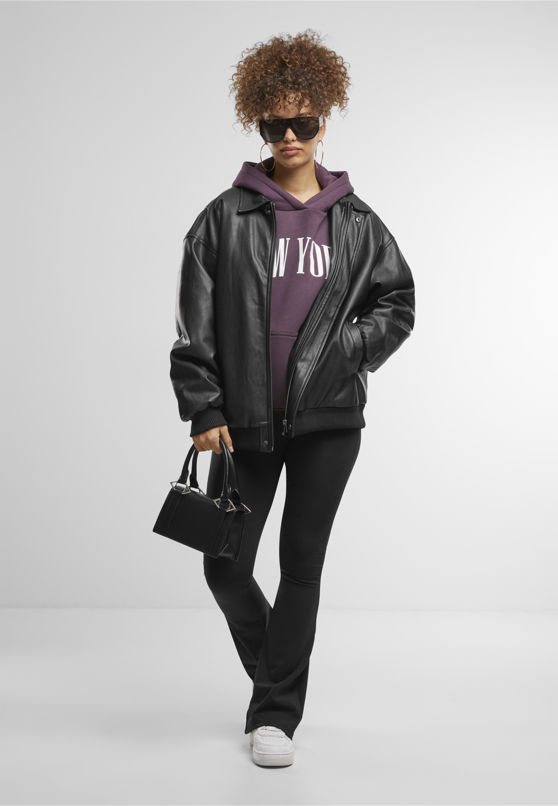 Miss Tee Kapuzenpullover »Miss Tee New York Ladies Fluffy Hoody« 1